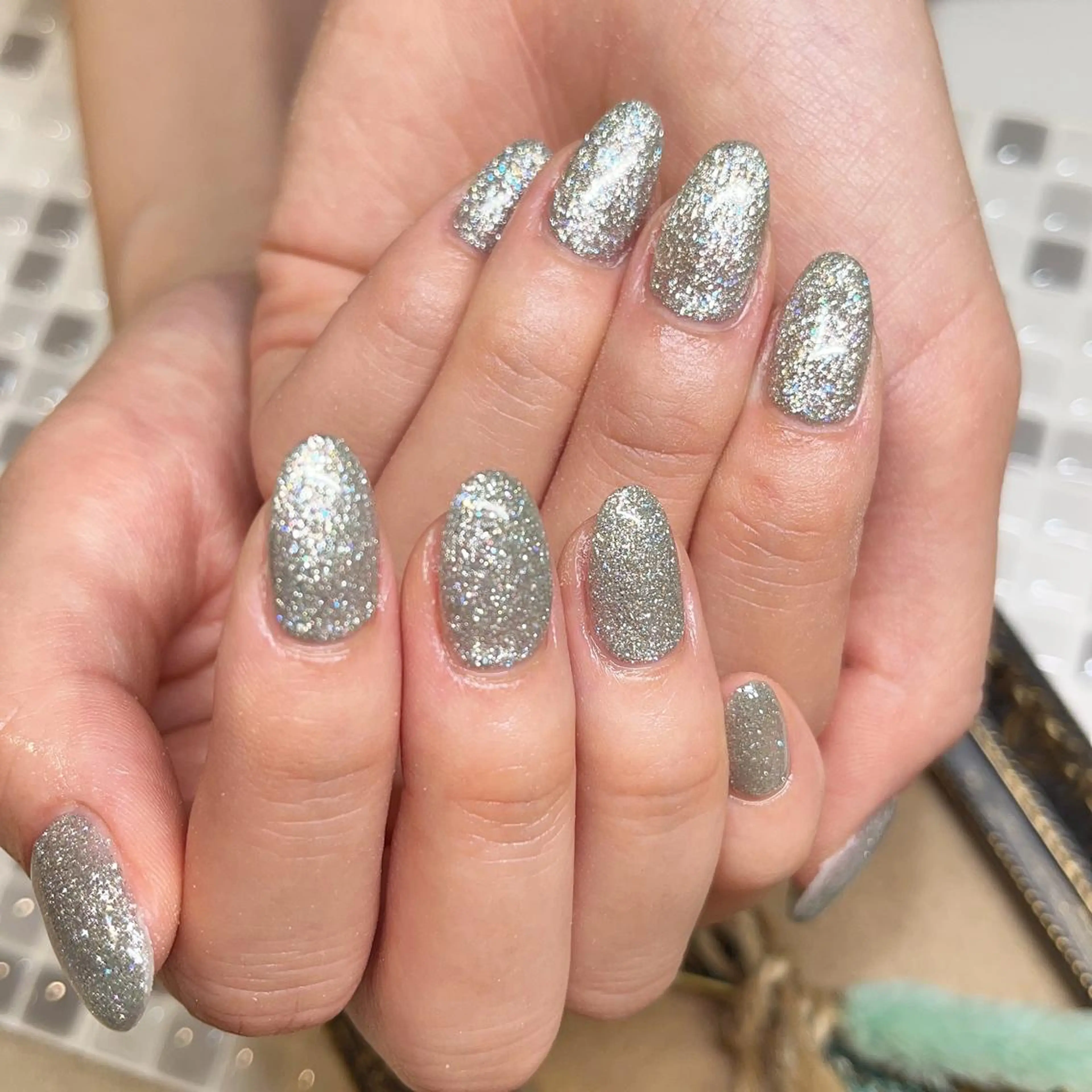 ネイル キラキラネイル ワンカラーネイル nailist yuiのネイルデザイン