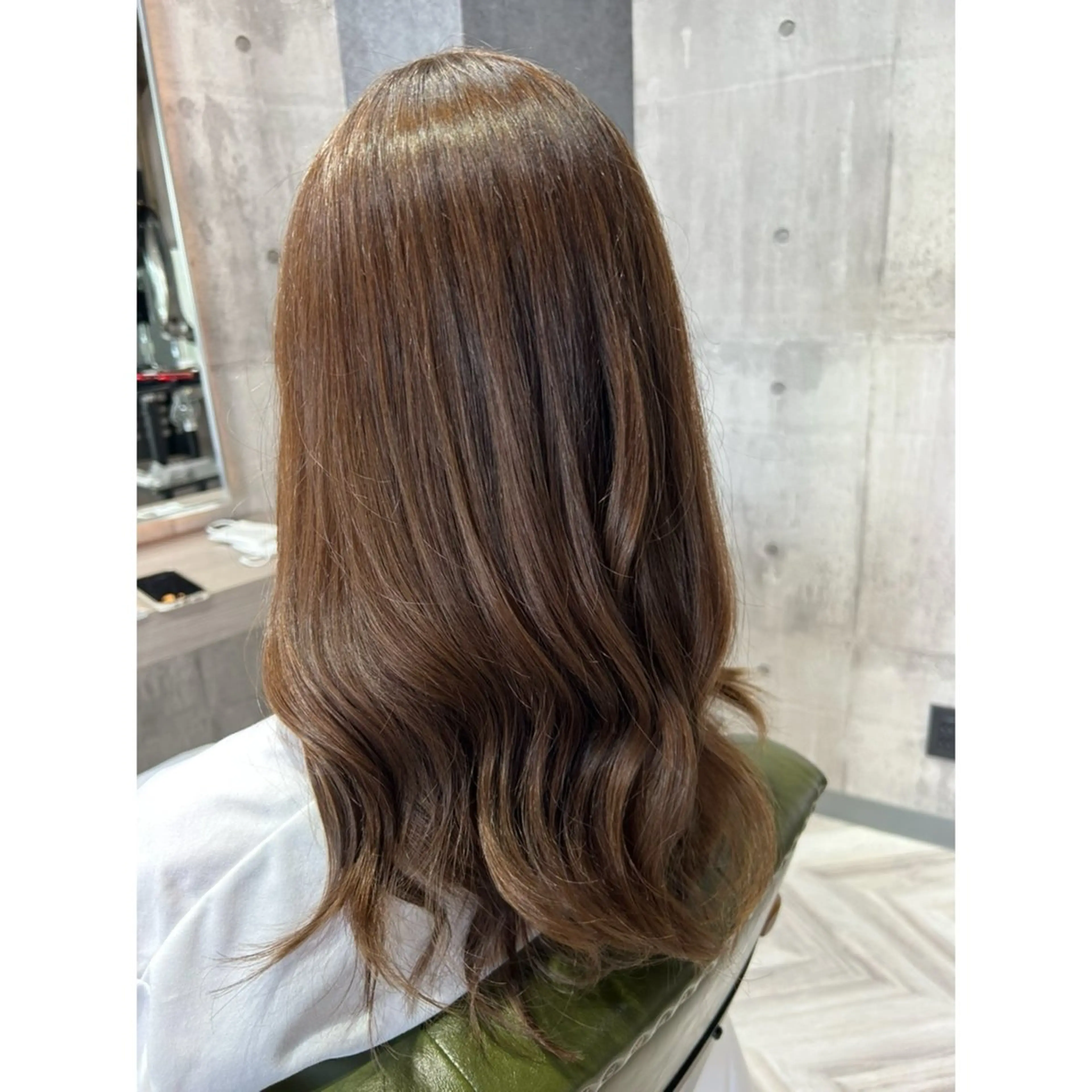 ロング カラー アッシュ アッシュブラウン ブラウンカラー 鎌ヶ谷大仏フレスコ ✂︎　NATSUMIのヘアスタイル