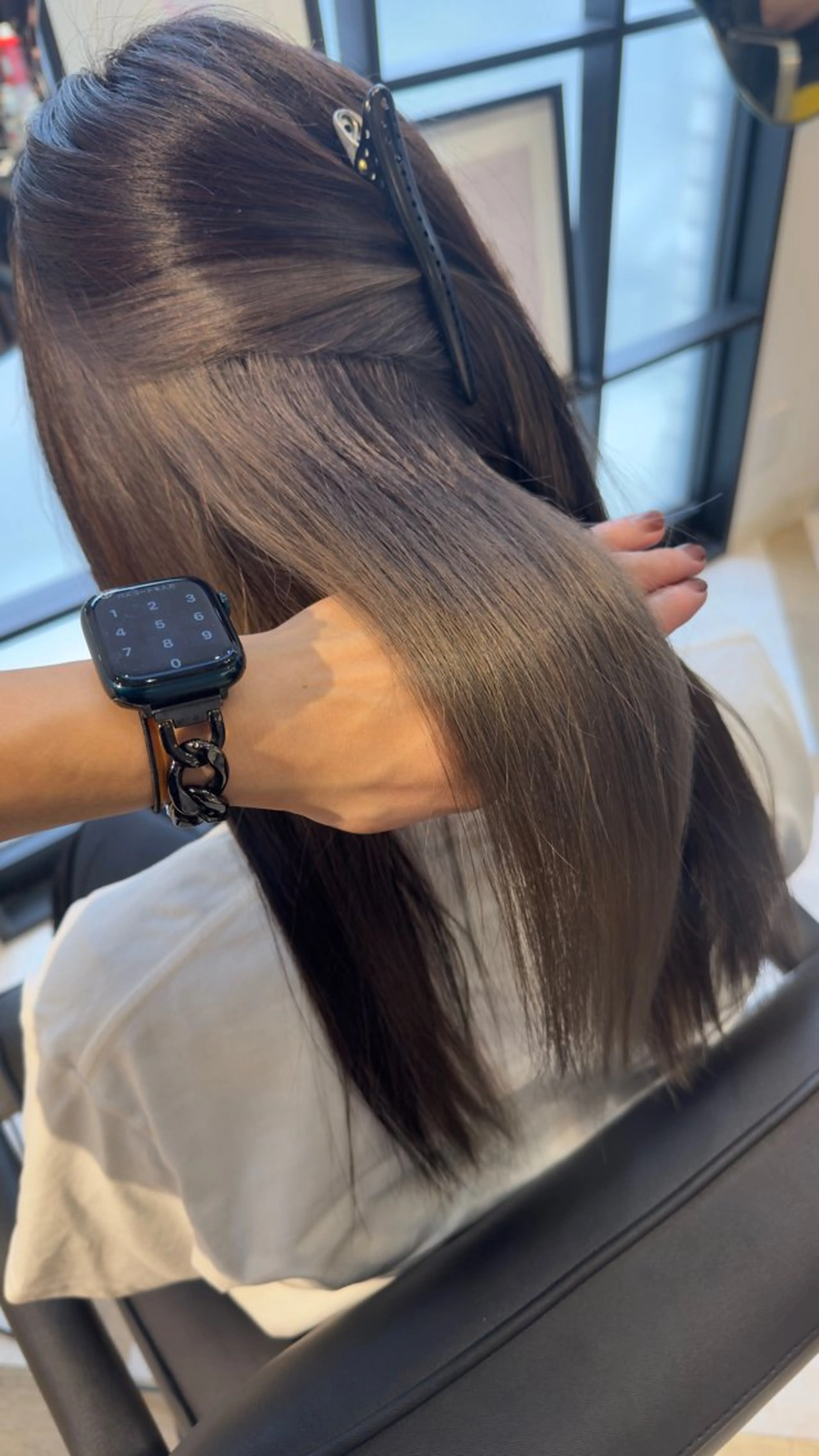 ロング カラー ヘアカラー トリートメント せいと/レイヤー/ ハイトーン/艶髪のヘアスタイル