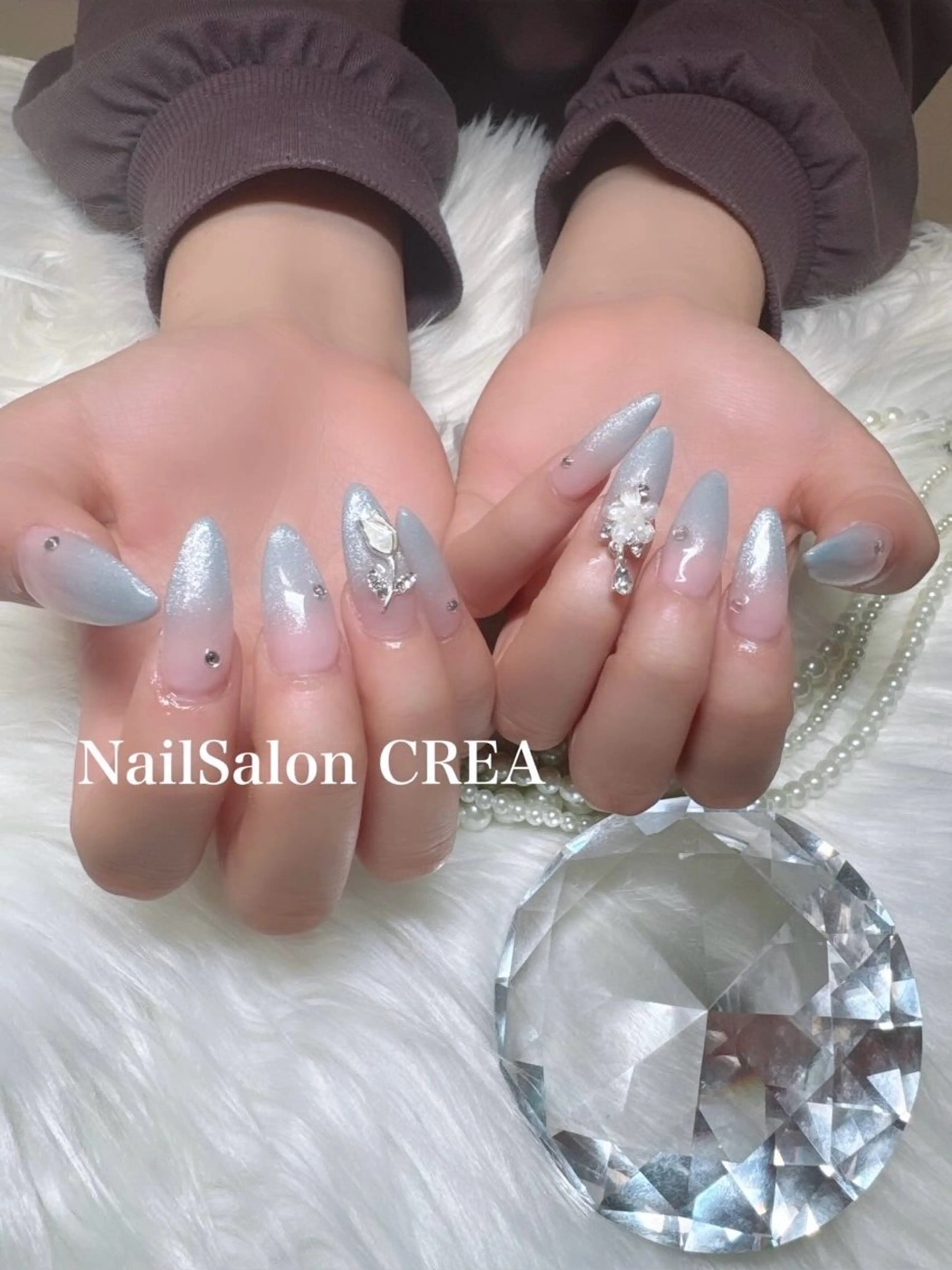 ネイル マグネットネイル ハンドネイル NailSalon CREAのネイルデザイン