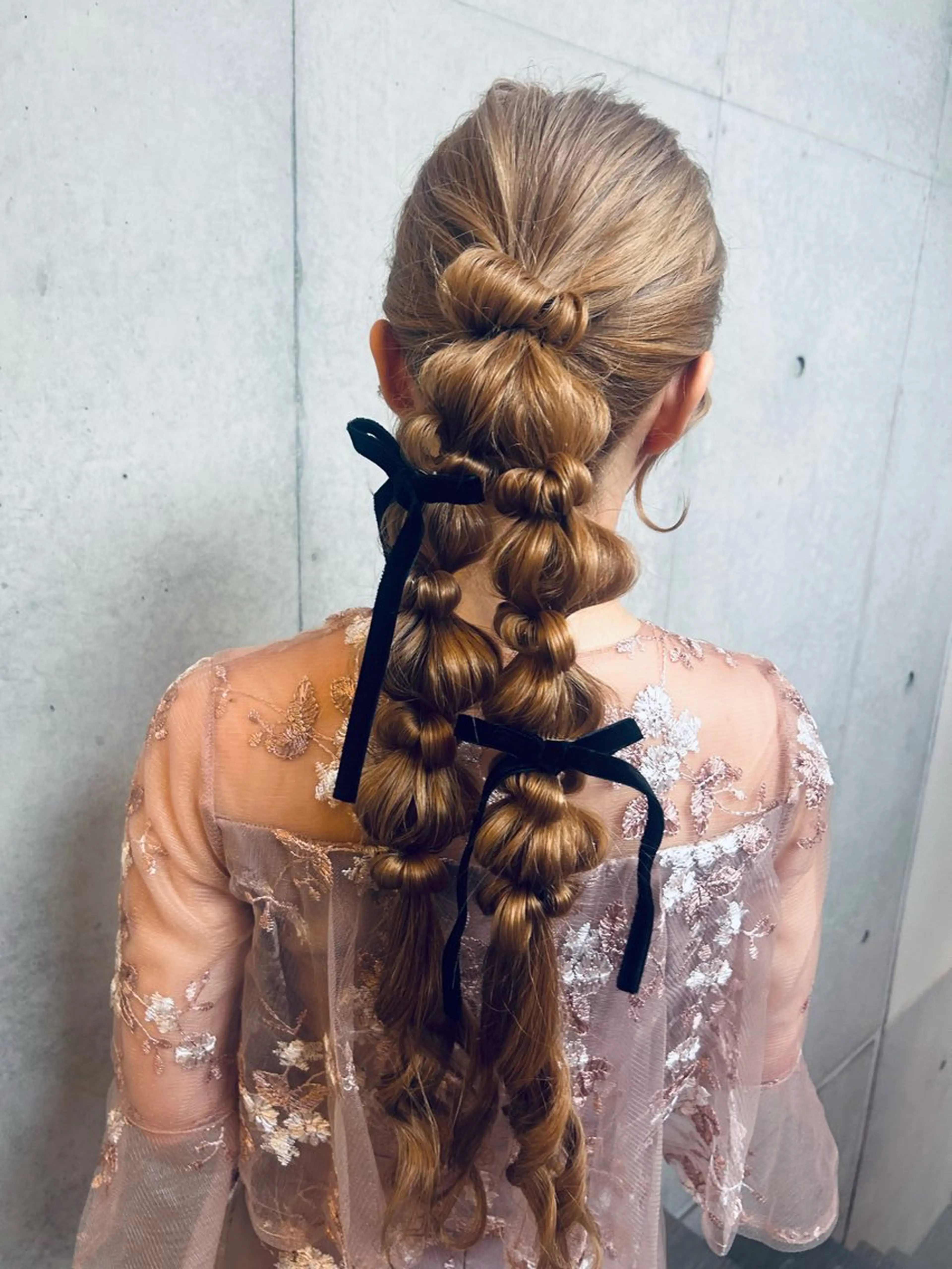 ロング ヘアアレンジ ヘアセット 勝野 麻美のヘアスタイル