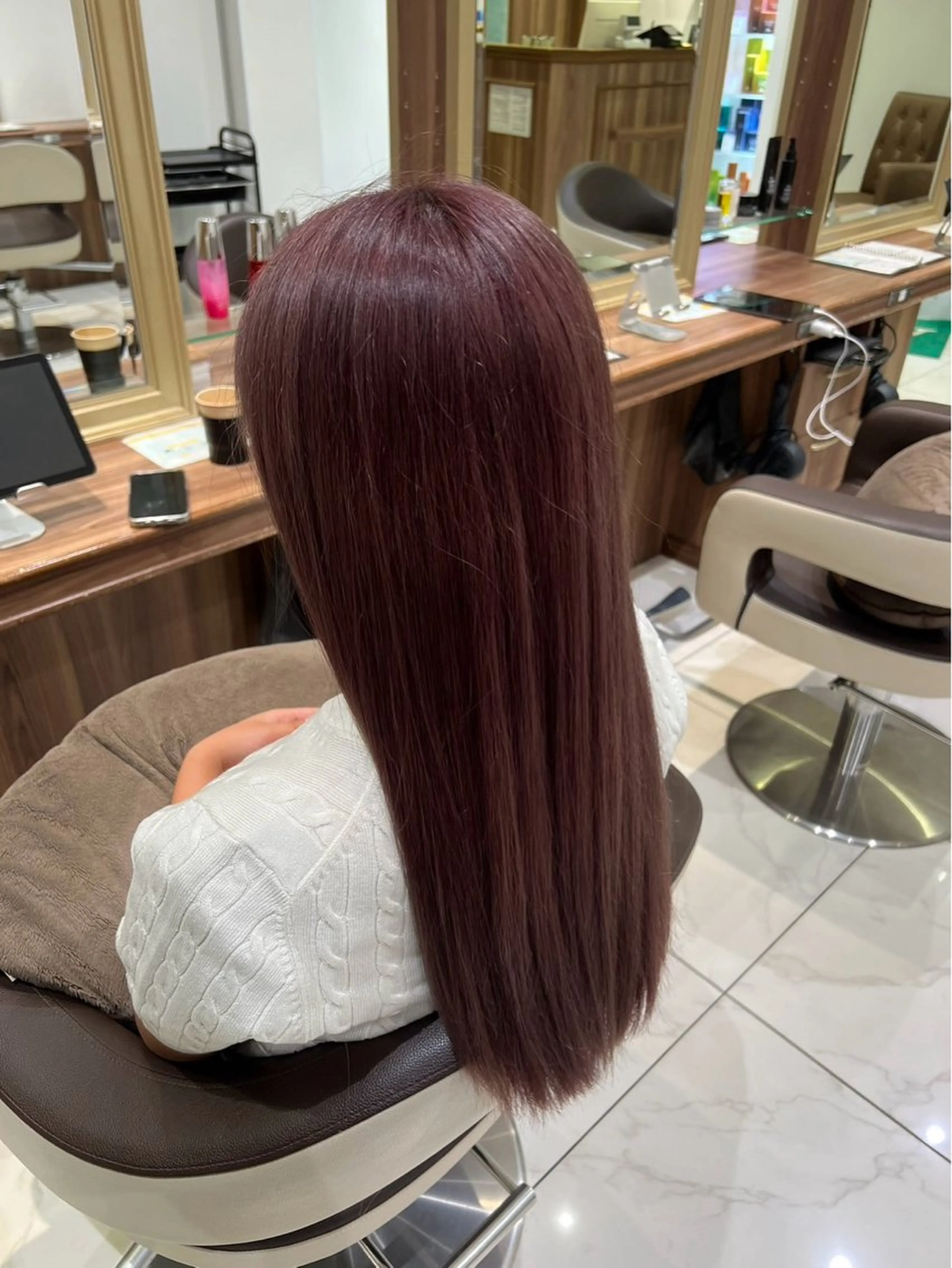ロング ヘアカラー 稲葉 一加のヘアスタイル
