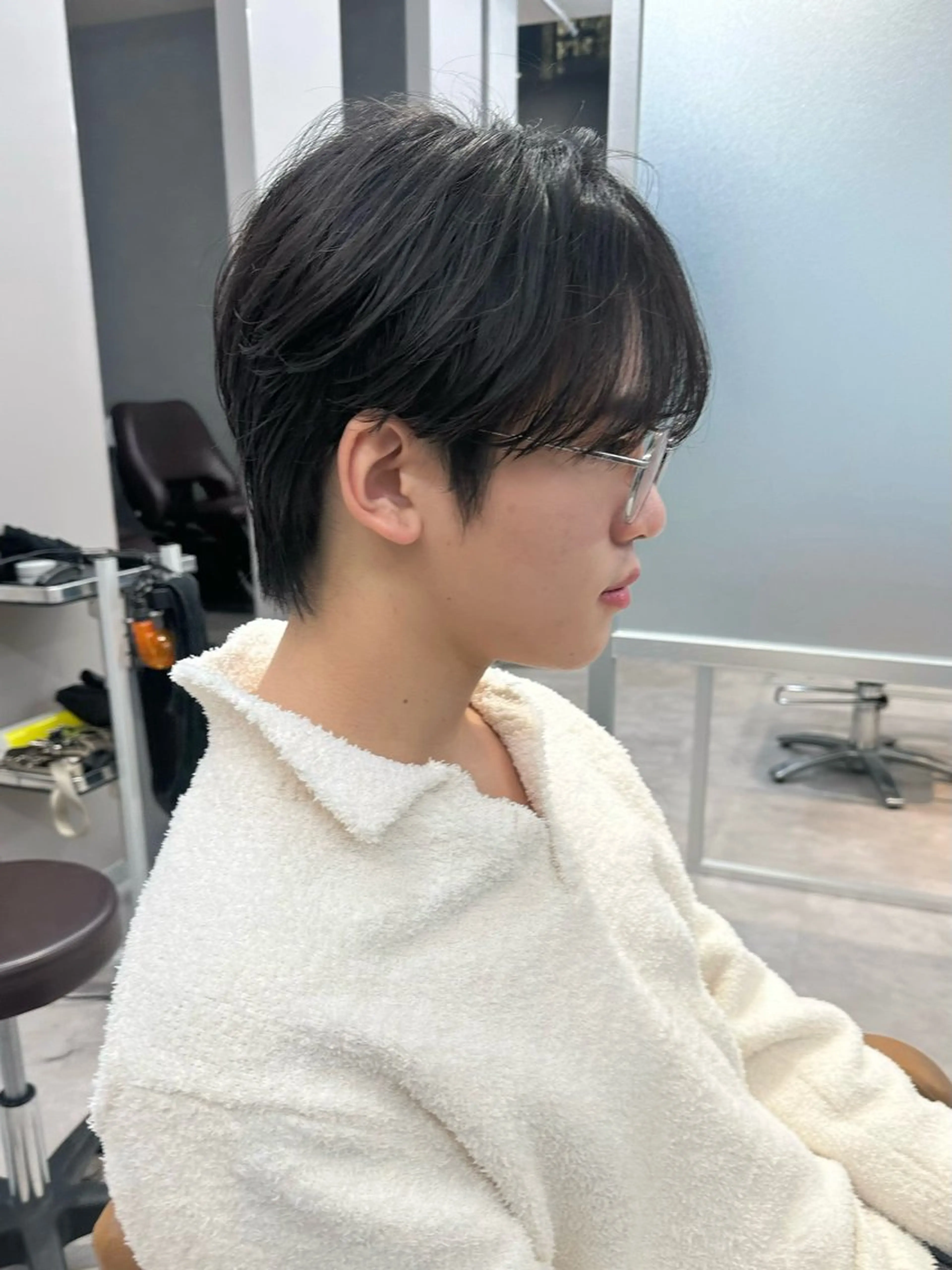 ショート メンズ かのん/メンズ毛流れ 特化/曲がる縮毛矯正のヘアスタイル