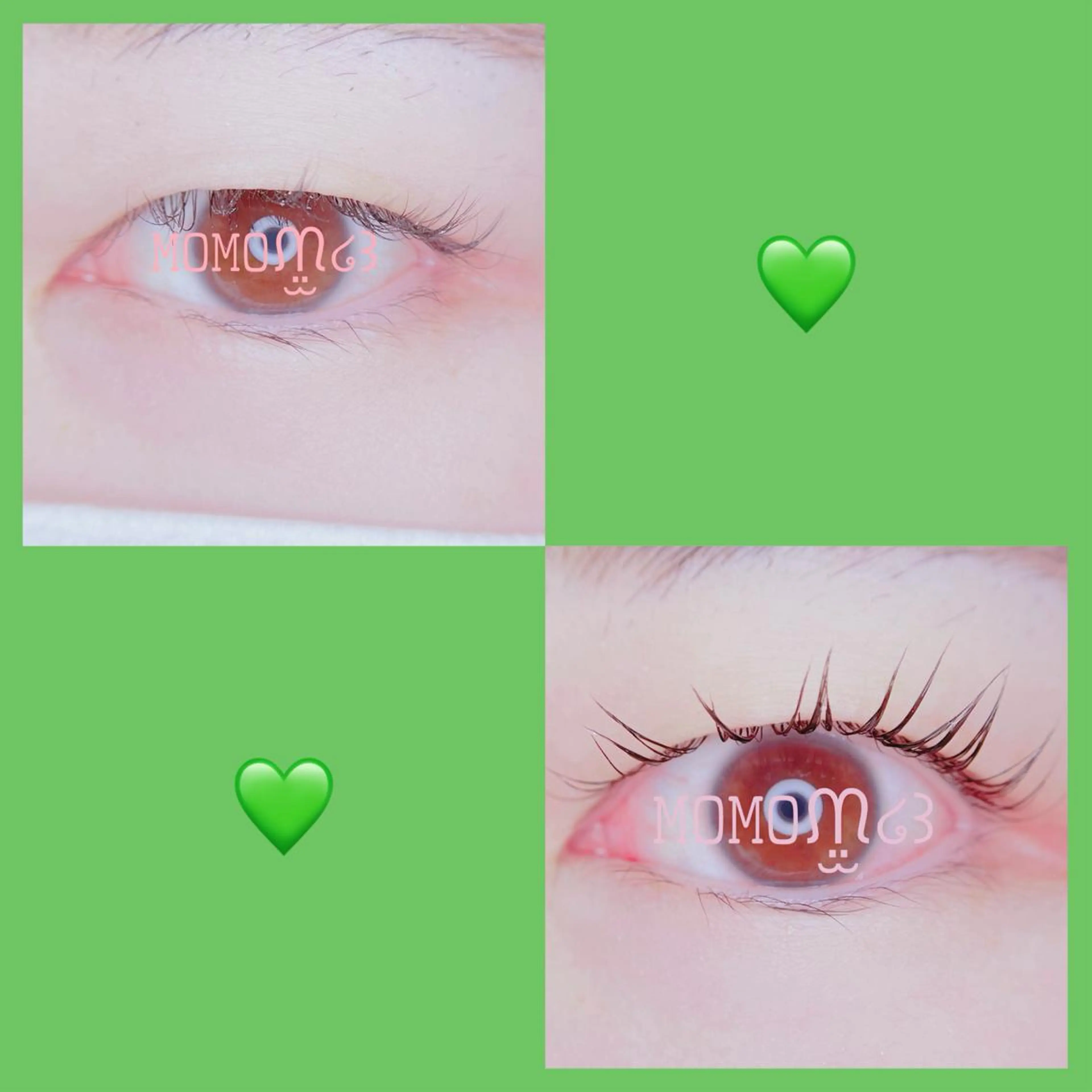 マツエク・マツパ フラットラッシュ ナチュラル パリジェンヌラッシュリフト 下まつげエクステ 一重×まつ毛パーマ マツパ モテデザインのプロ モモ🍑のマツエク・マツパデザイン