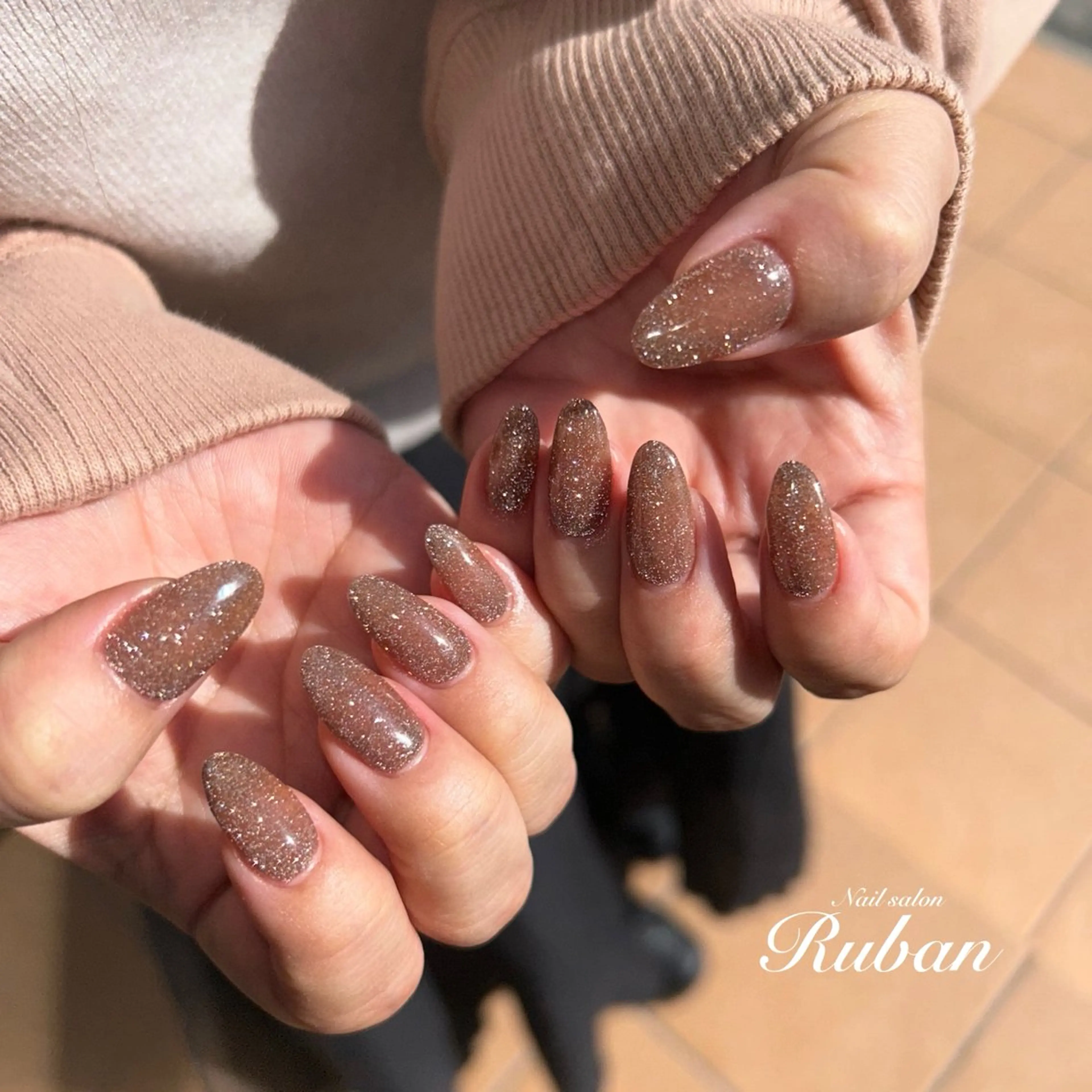 ネイル フラッシュネイル キラキラネイル Nail salon Rubanのネイルデザイン