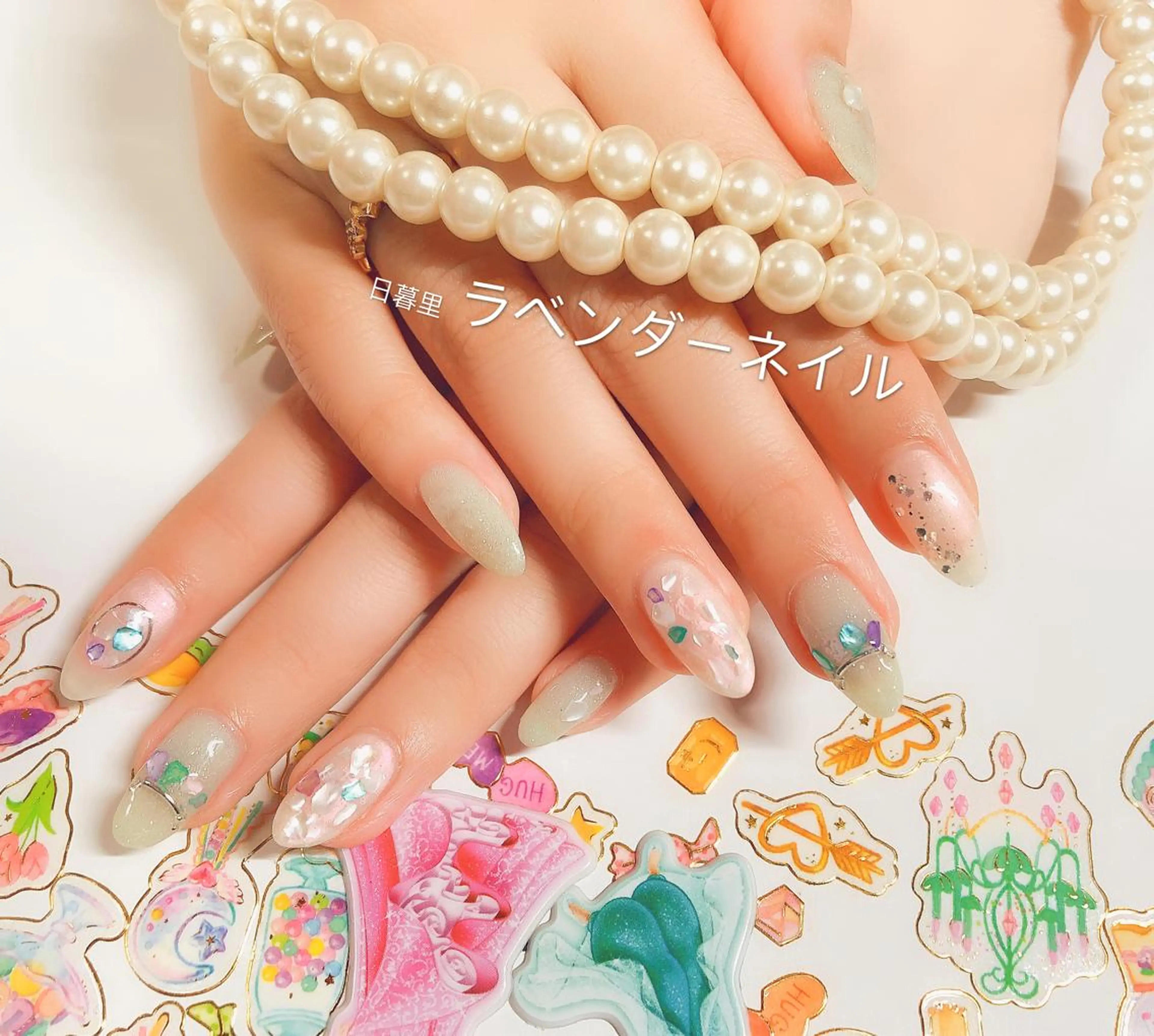 ネイル ラベンダー💖日暮里 ルル💖ネイルのネイルデザイン