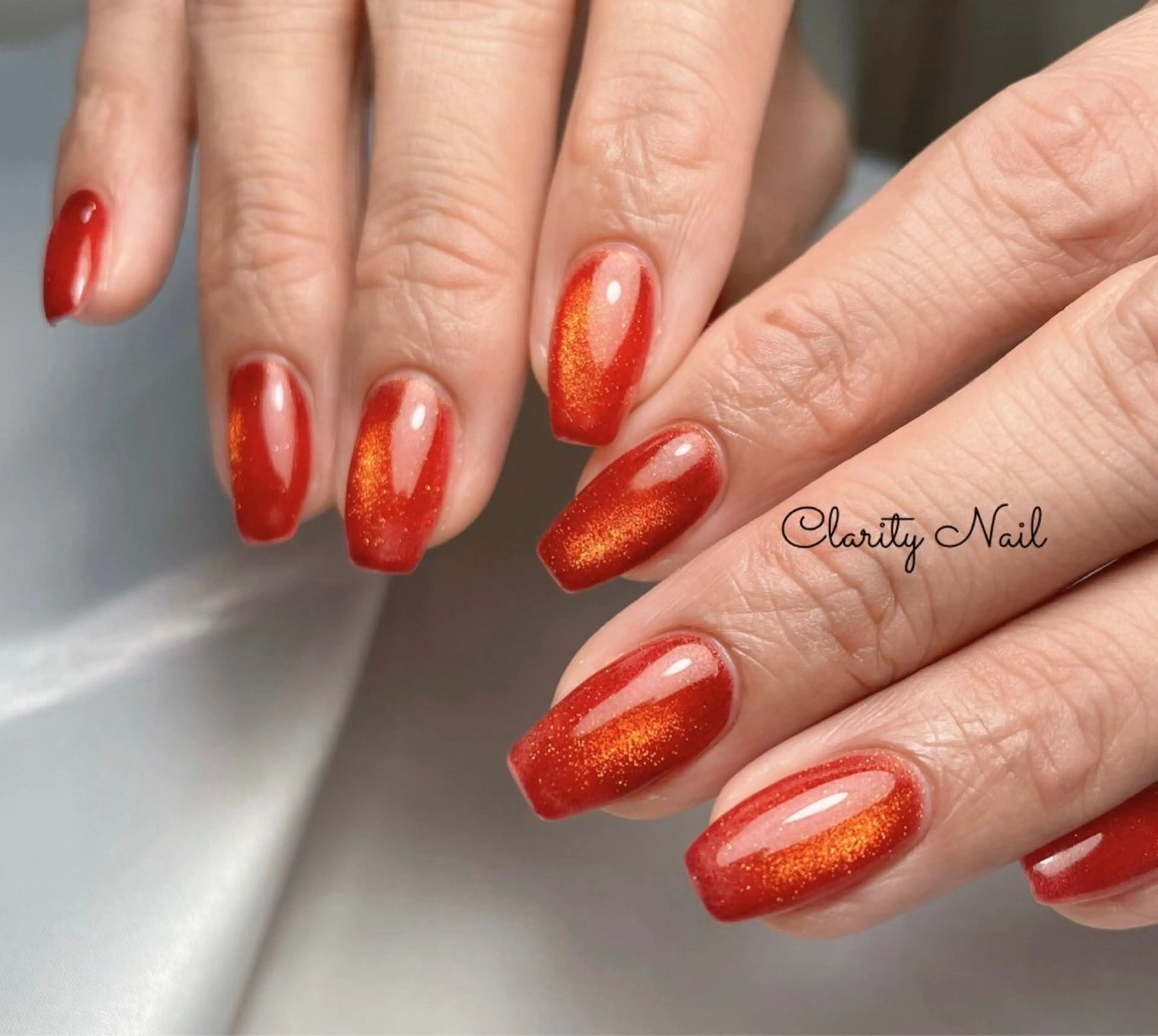 ネイル マグネットネイル ワンカラーネイル ハンドネイル Clarity Nailのネイルデザイン
