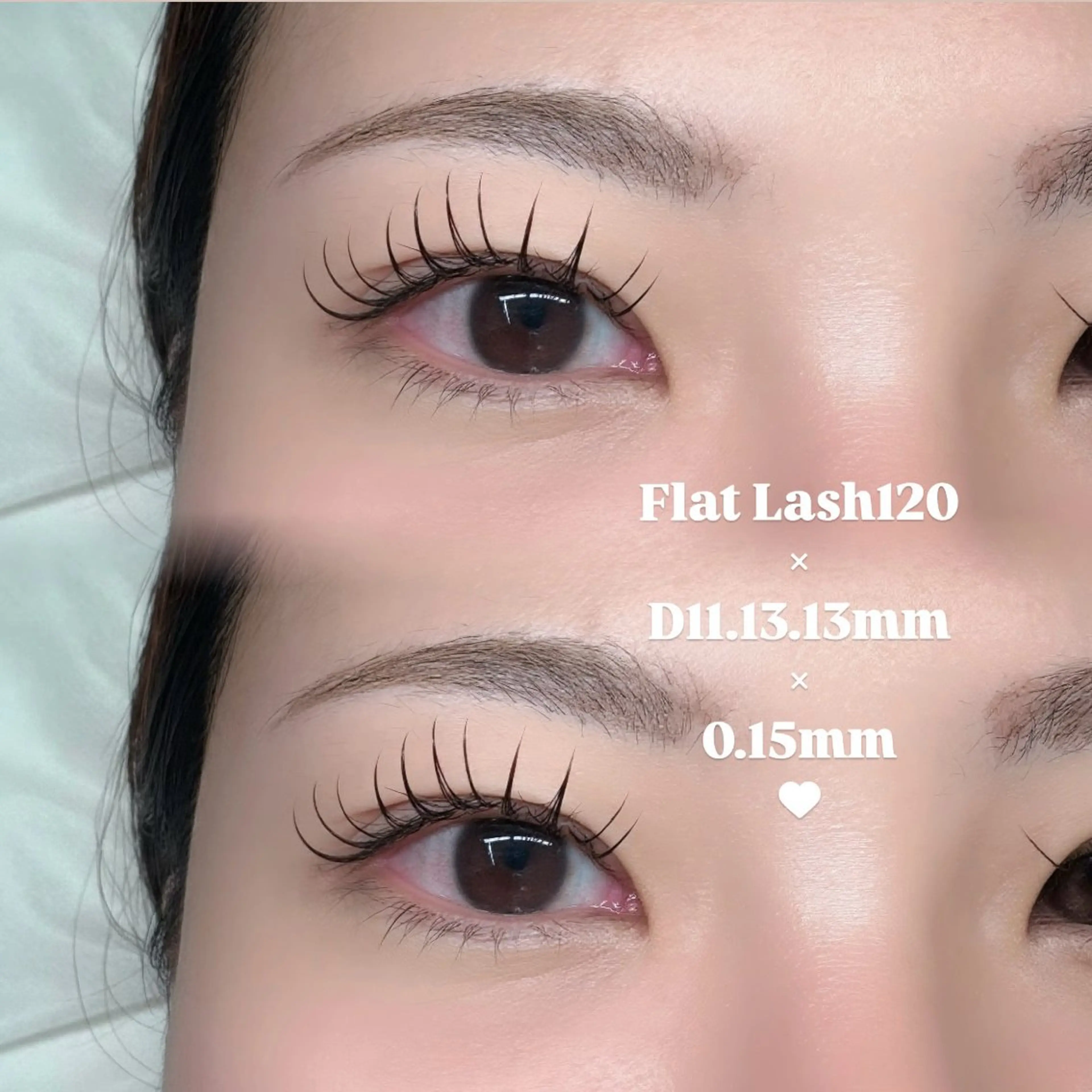 マツエク・マツパ フラットラッシュ ‎🤍nabi 代官山/渋谷/恵比寿のマツエク・マツパデザイン