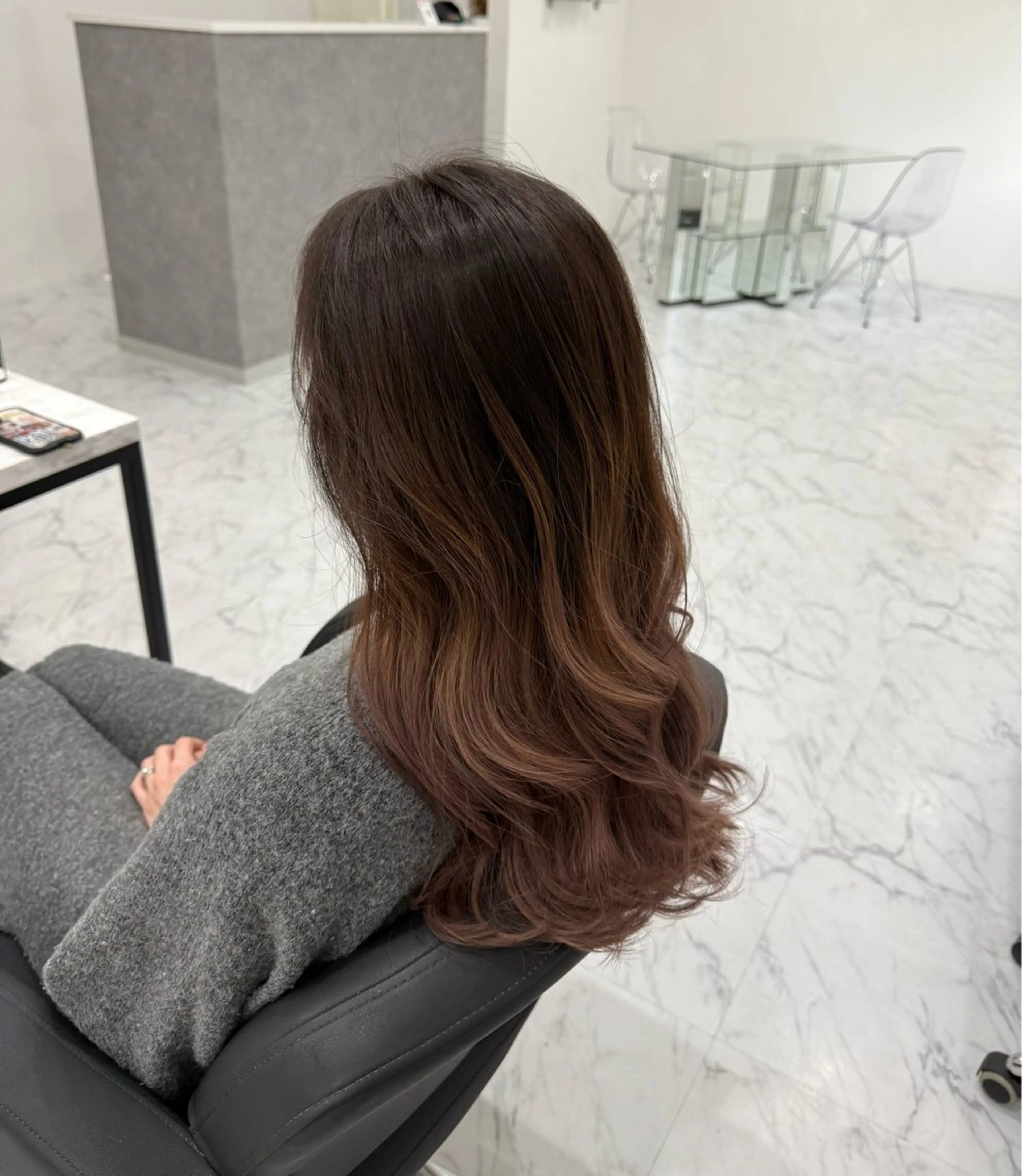 ロング カット トリートメント 韓国ヘア　野々山 ゆうとのヘアスタイル