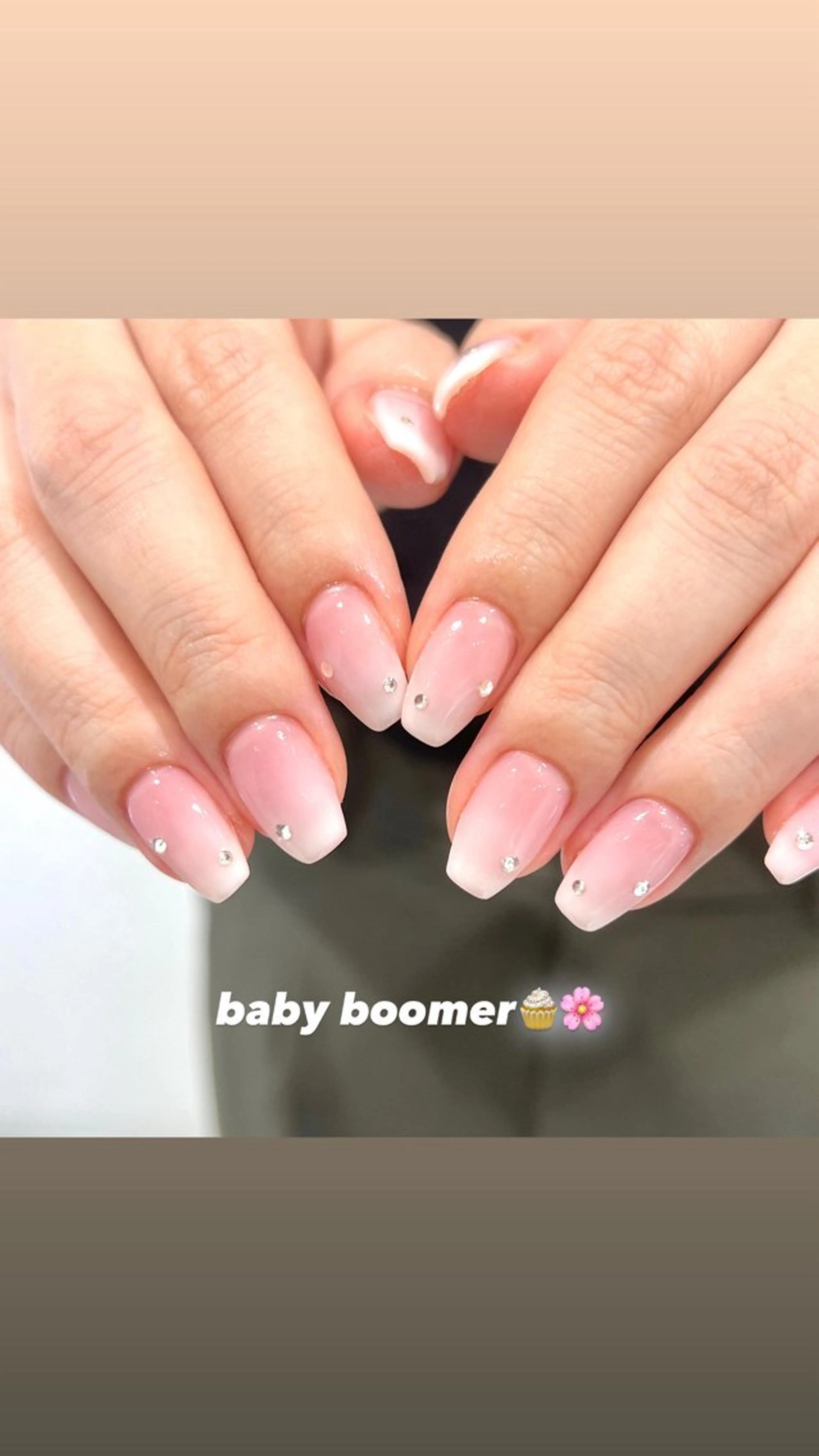 ネイル クリアネイル ピンク ホワイト ハンドネイル 🎀チーク/ちゅるん 🫧chisa🎀のネイルデザイン