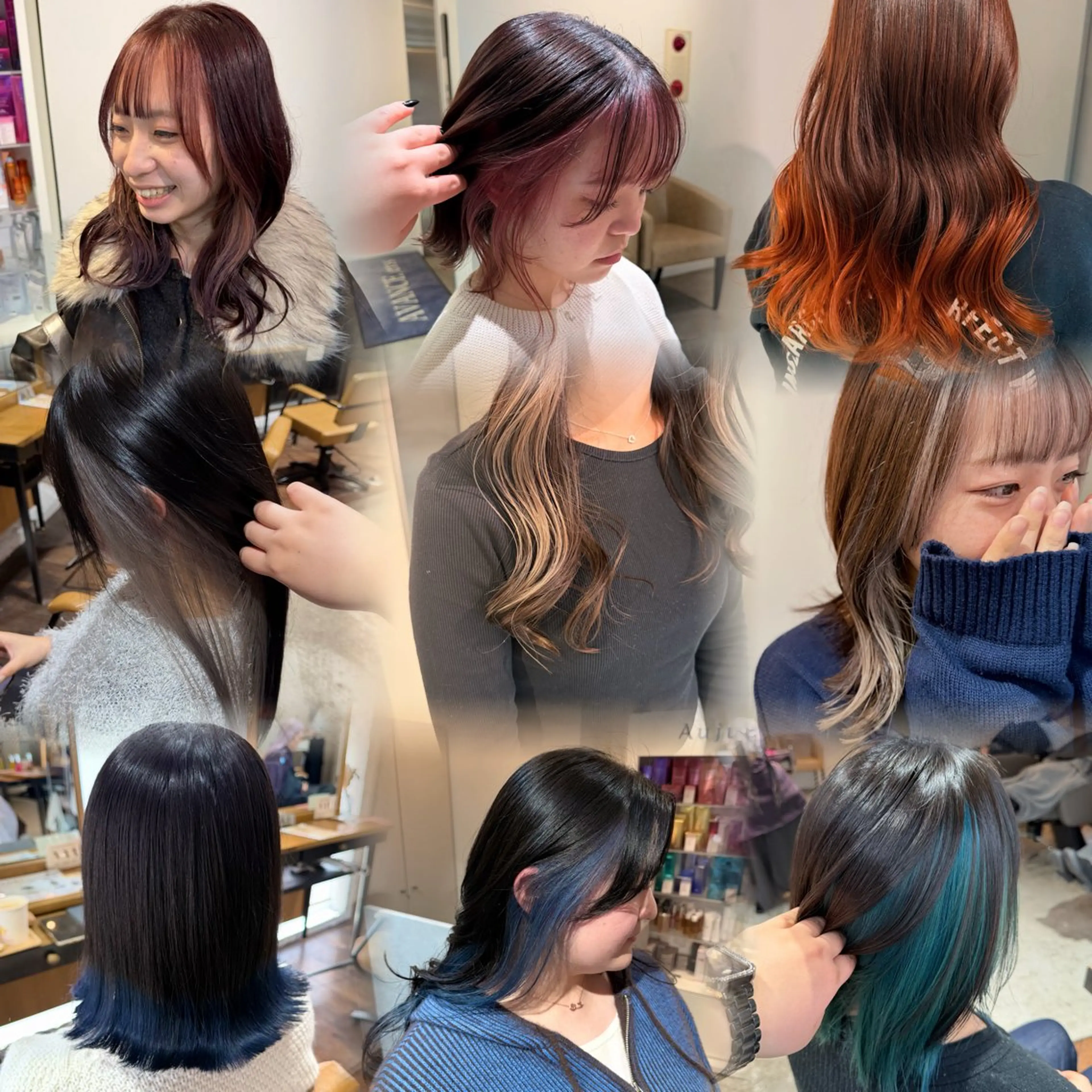 カラー ブリーチ デザインカラー カット ヘアカラー トリートメント 🦈AKARI🦈 髪質改善/韓国風のヘアスタイル