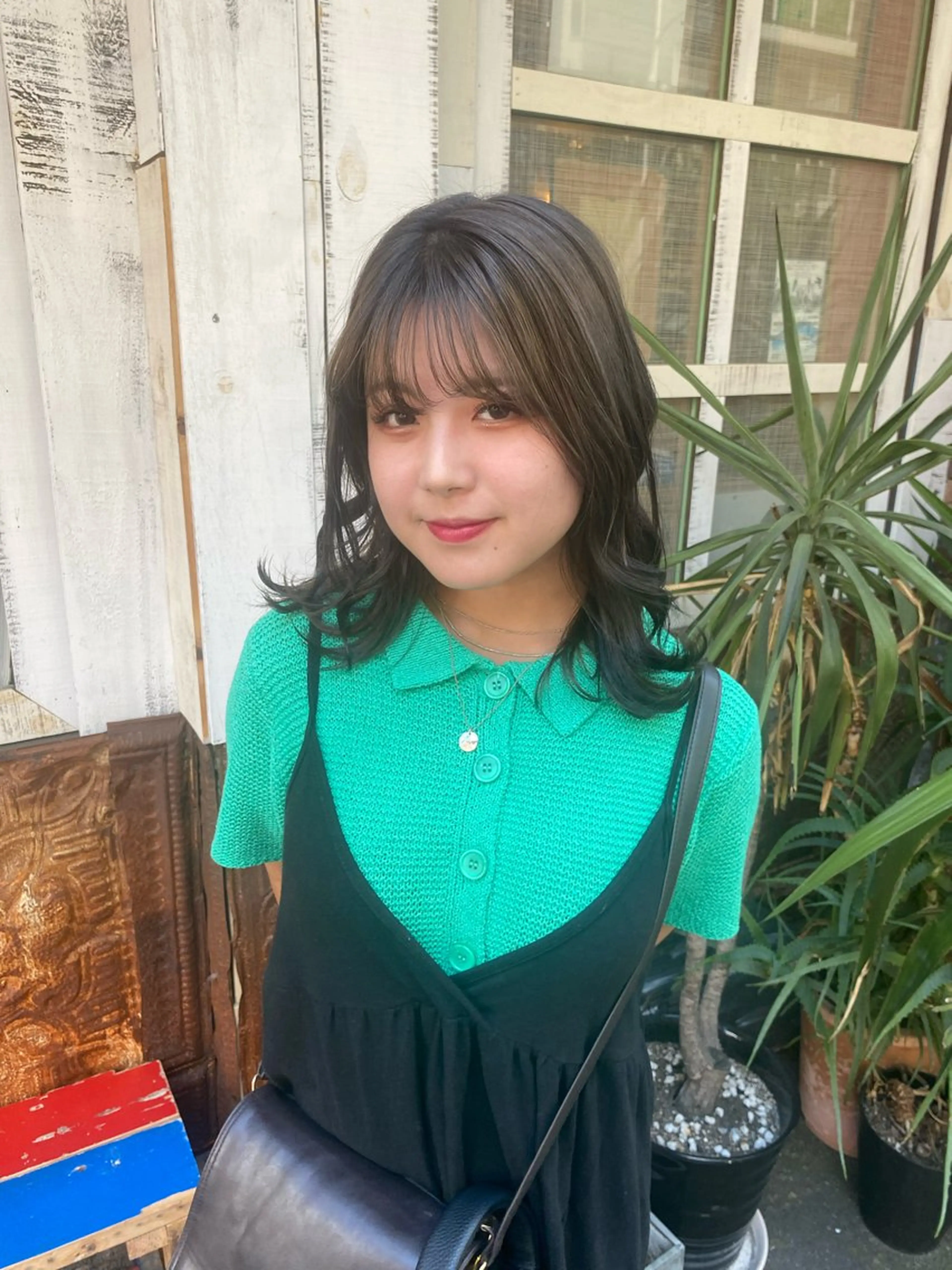 セミロング 大西 柚羽のヘアスタイル