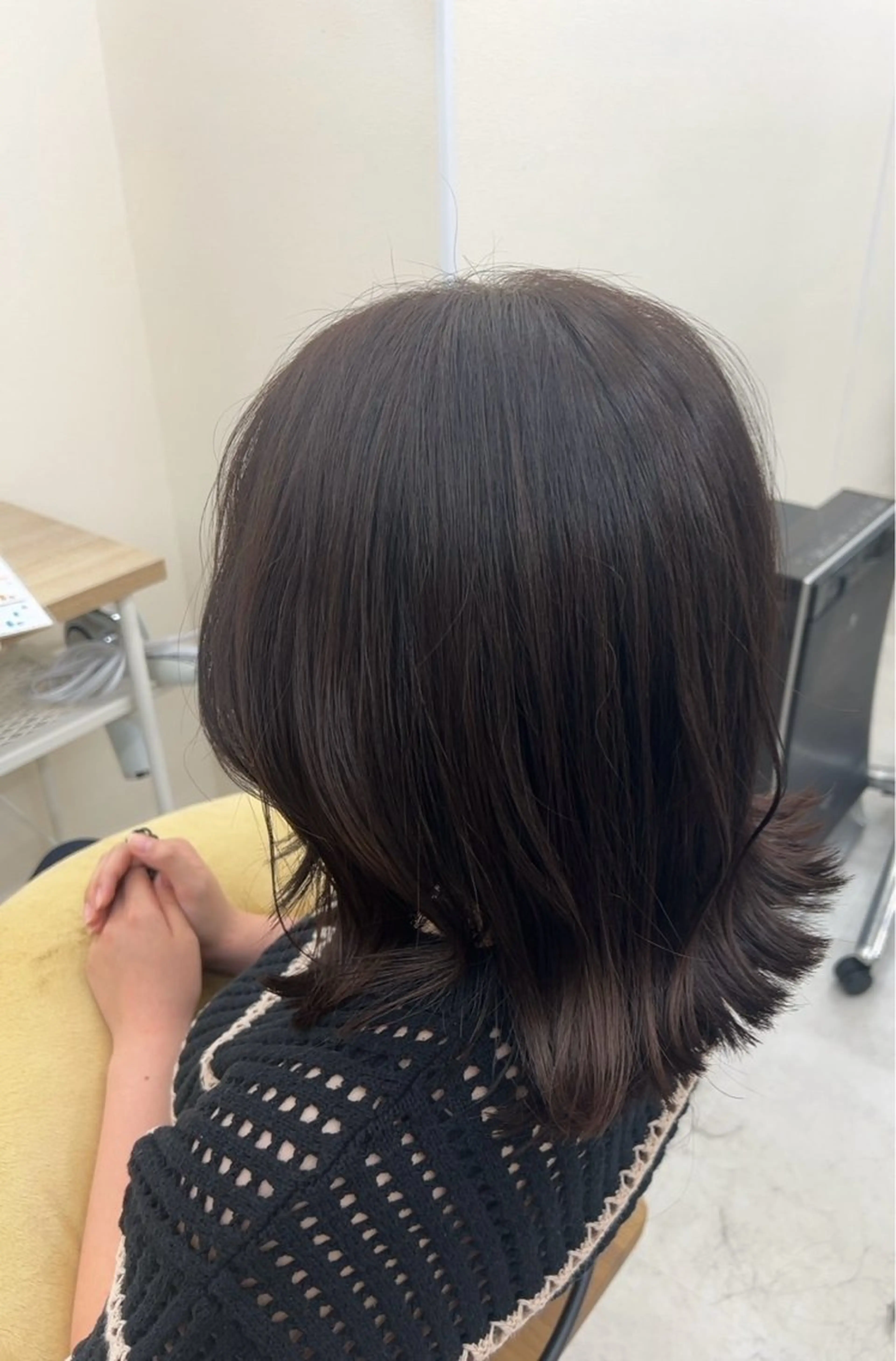 ミディアム カラー カット ヘアカラー トリートメント NaVIユウジ 透明感カラーのヘアスタイル