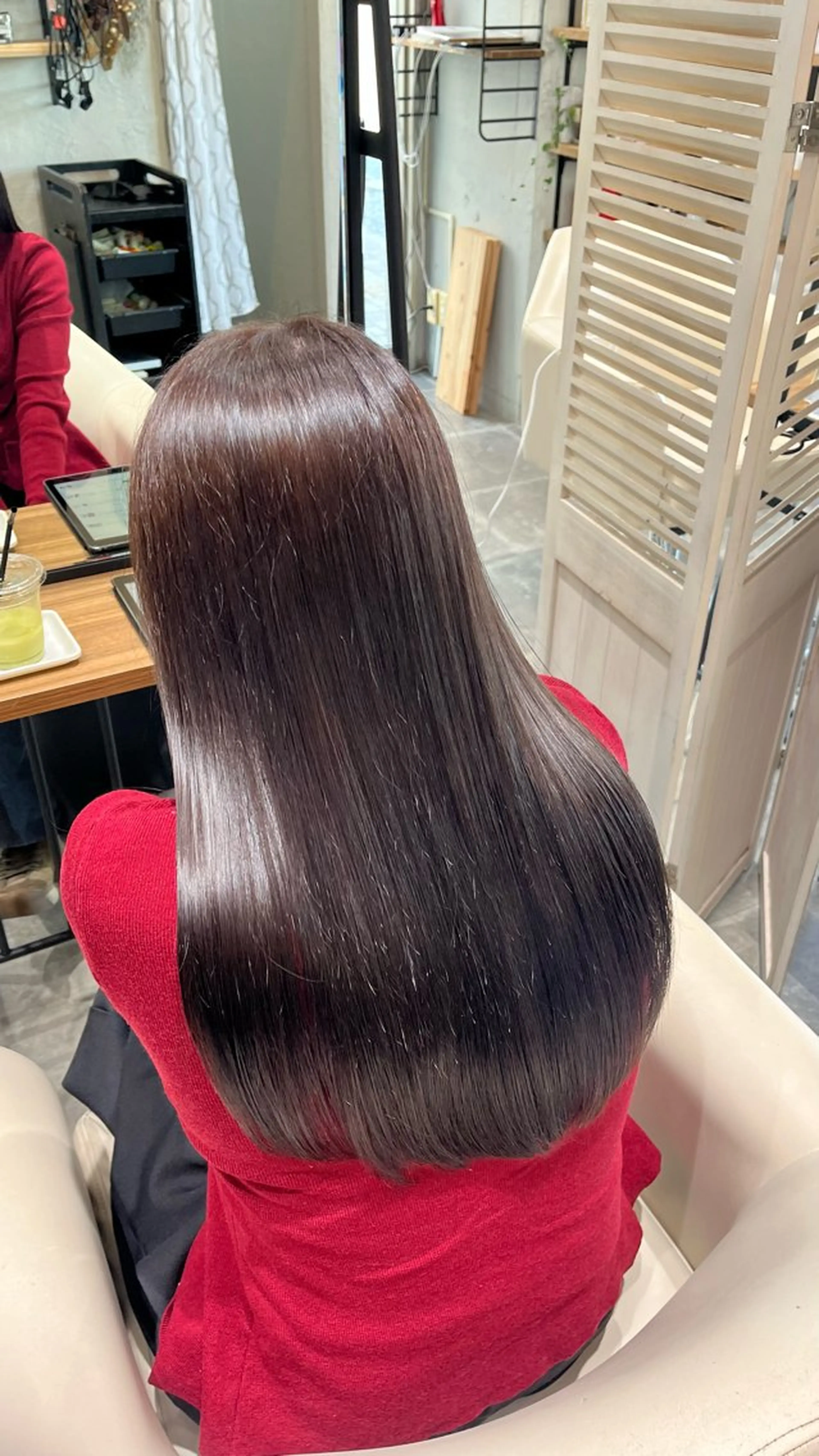 ロング カラー 透明感カラー グレージュ オリーブグレージュ オリーブグレー Glimpseあやね 🎀大濠/髪質改善のヘアスタイル