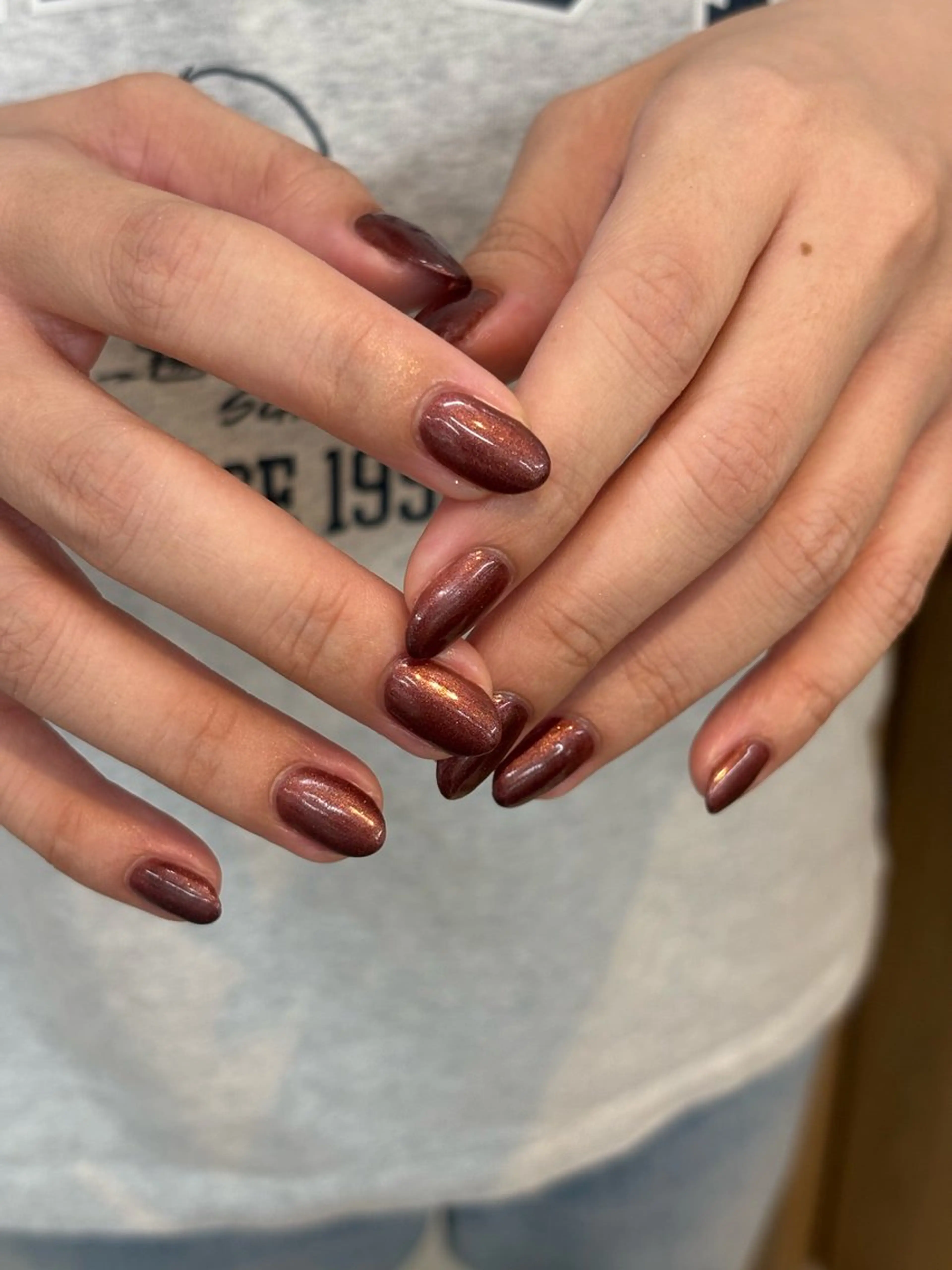 ネイル ブラウン DEE hisaya erika.Kのネイルデザイン