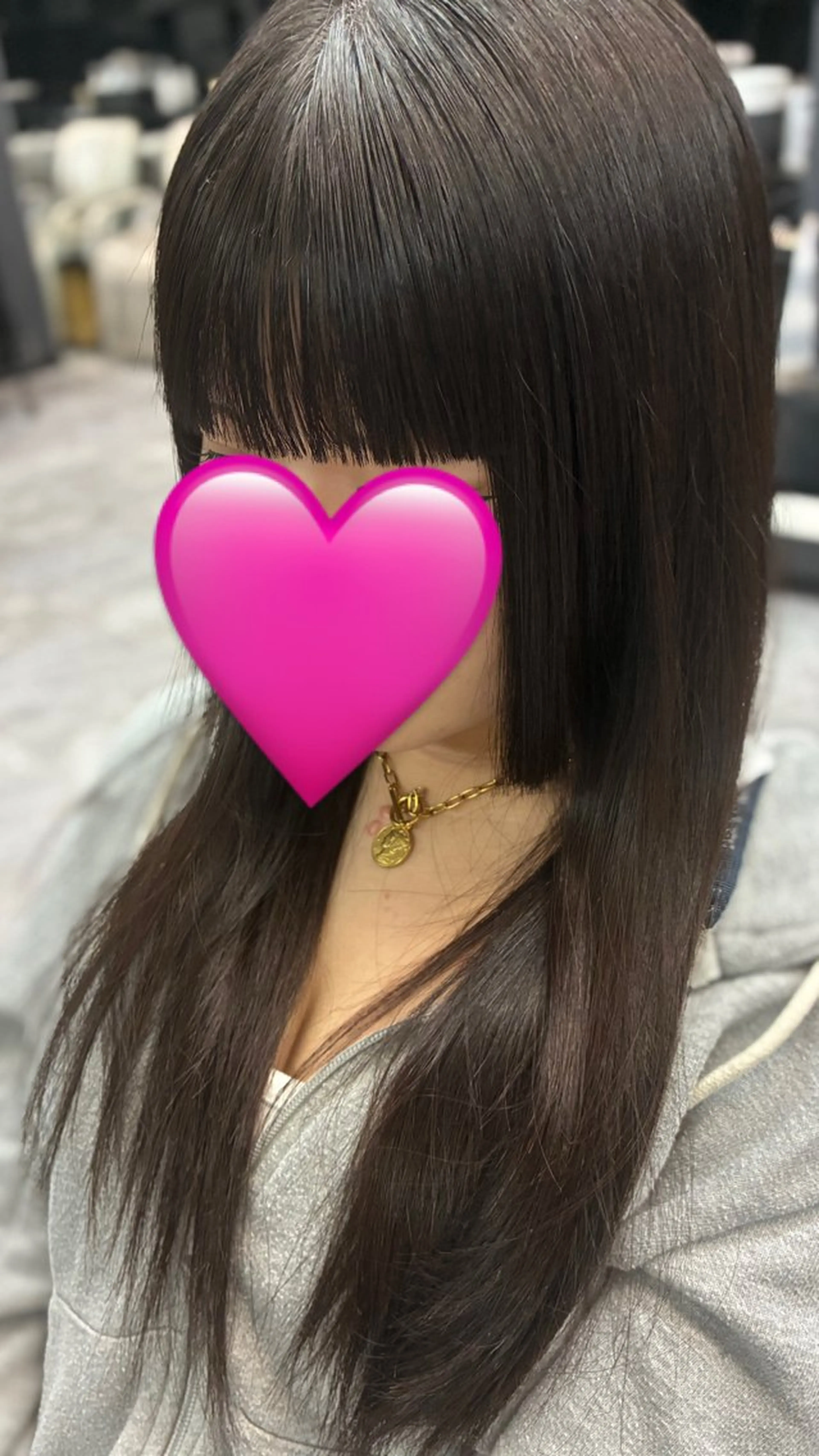 ロング カット 北村 理奈のヘアスタイル