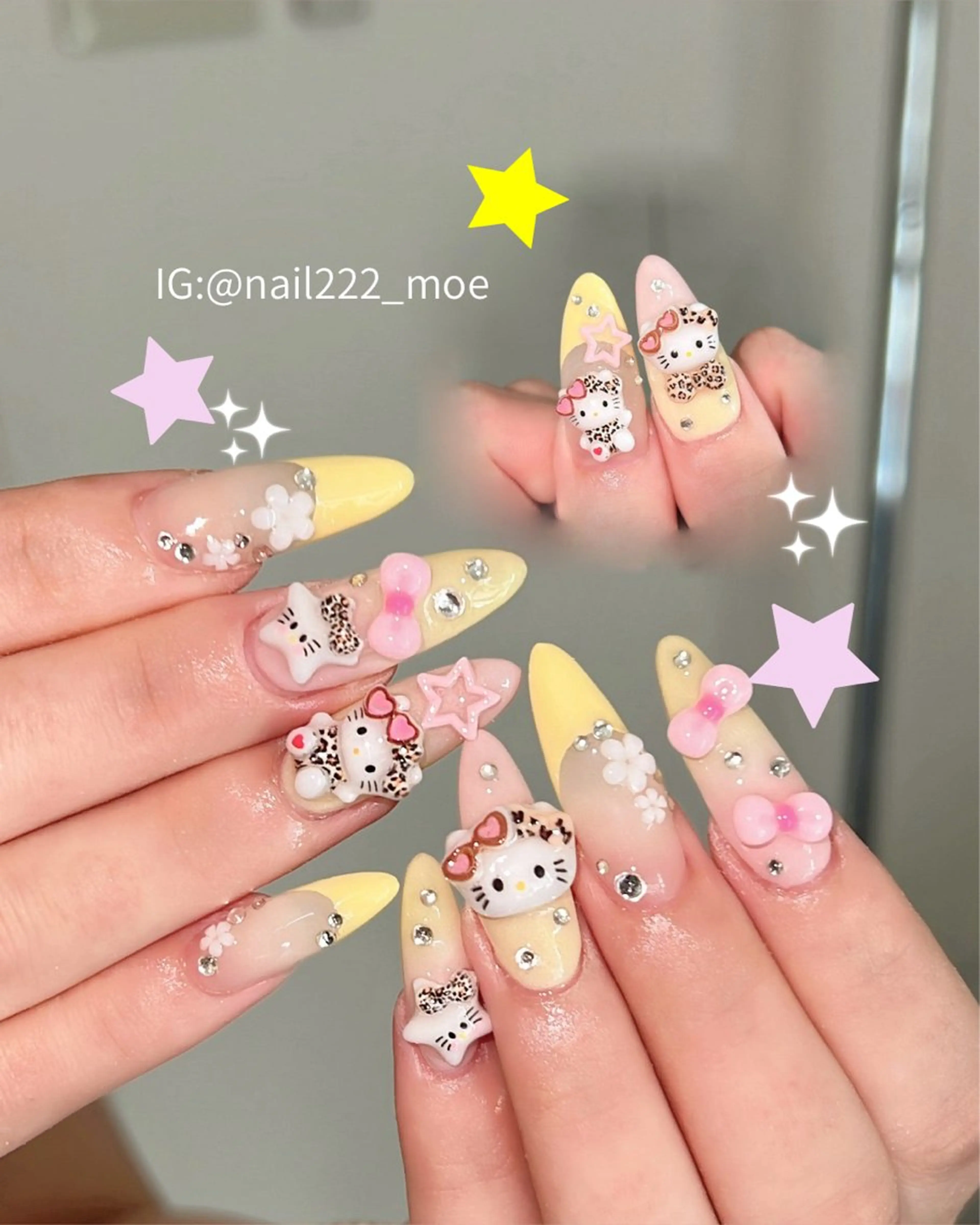 ネイル ハンドネイル ⟡.*222⋰˚☆ MöEのネイルデザイン