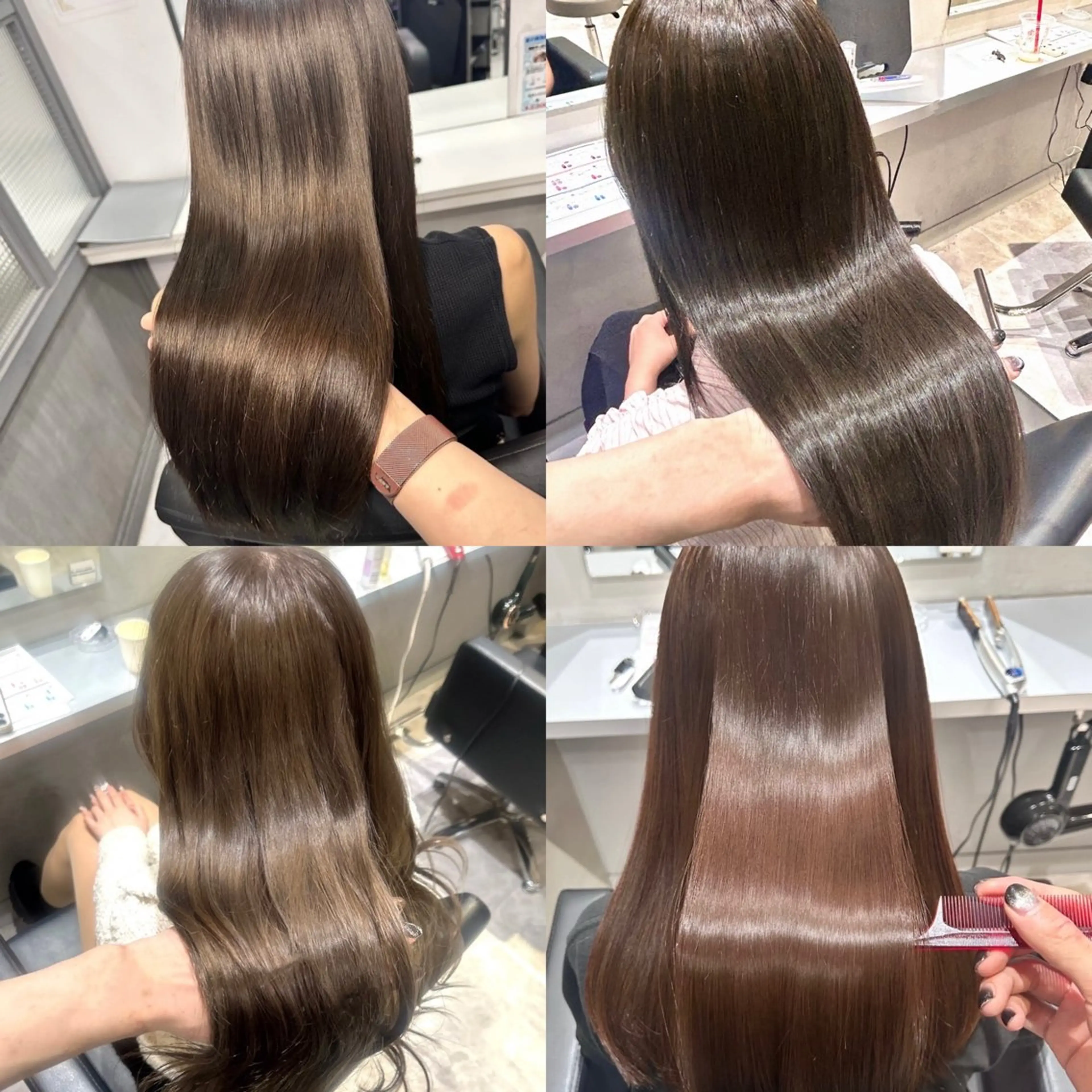 ロング カラー ヘアカラー トリートメント 艶髪×透明感カラー ののかのヘアスタイル