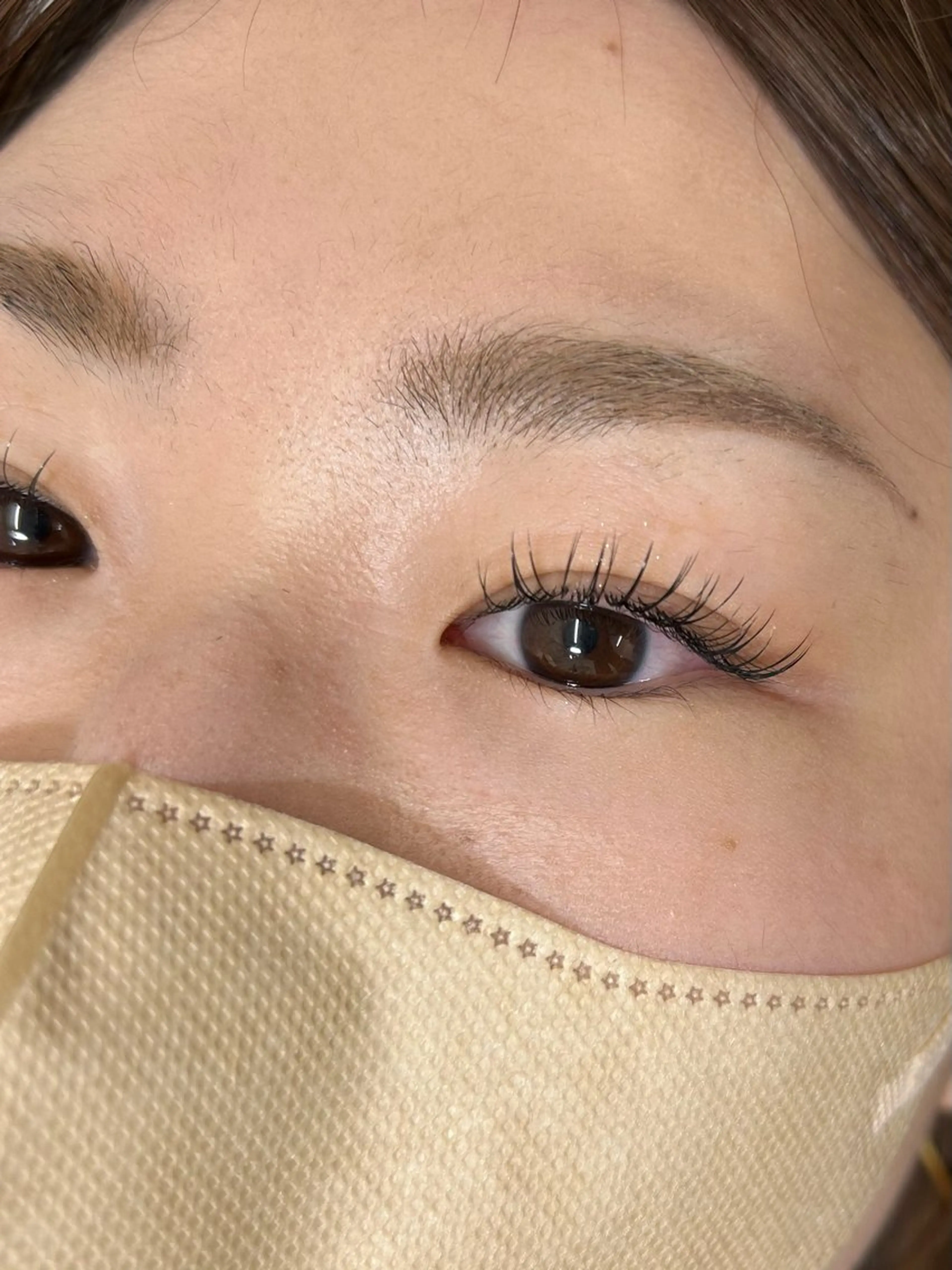 マツエク・マツパ フラットラッシュ ナチュラル meMe anela yumiのマツエク・マツパデザイン