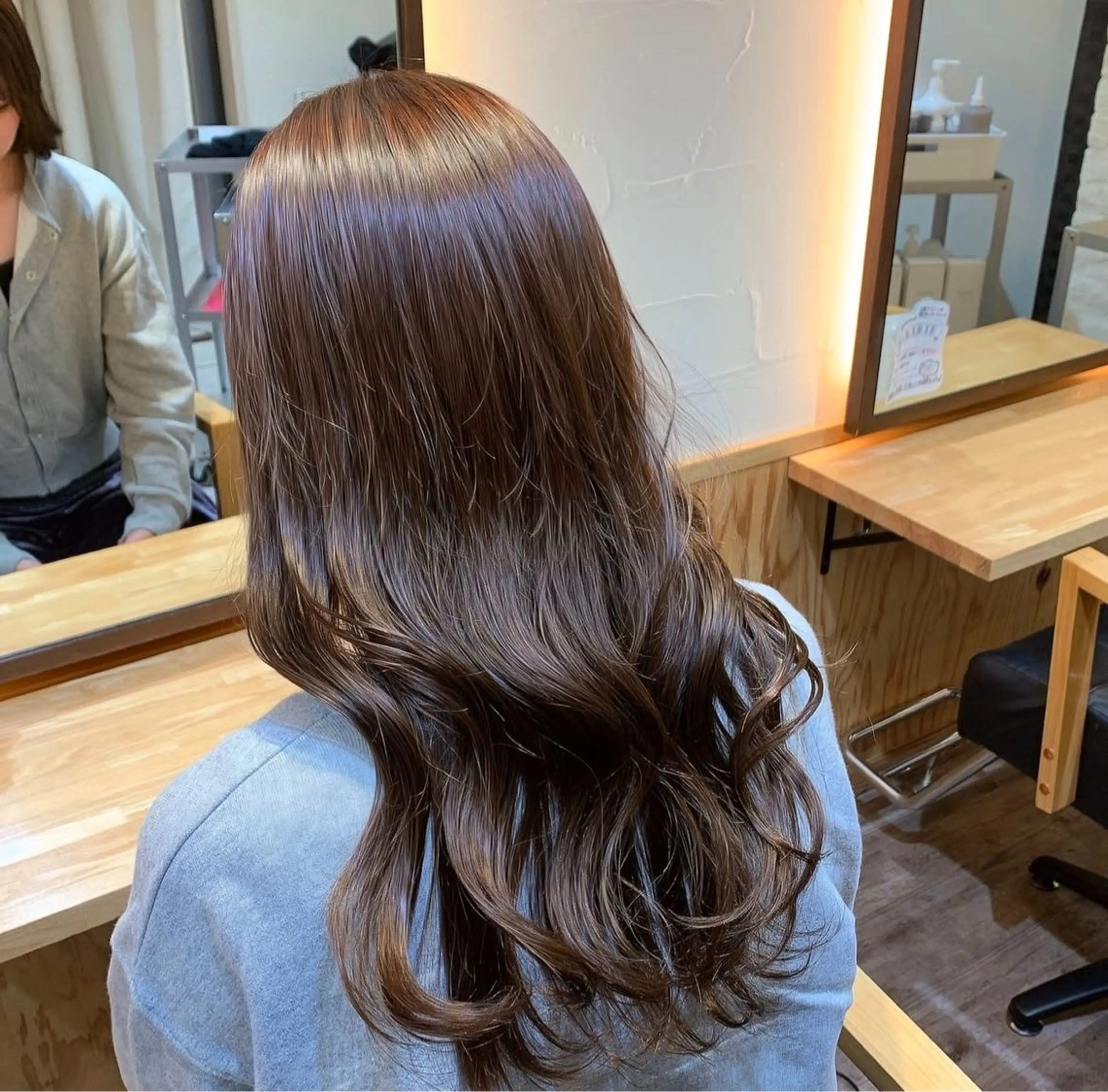 【❁︎ワンカラー+2stepトリートメント❁︎】ロング(鎖骨より下の長さの方)の写真