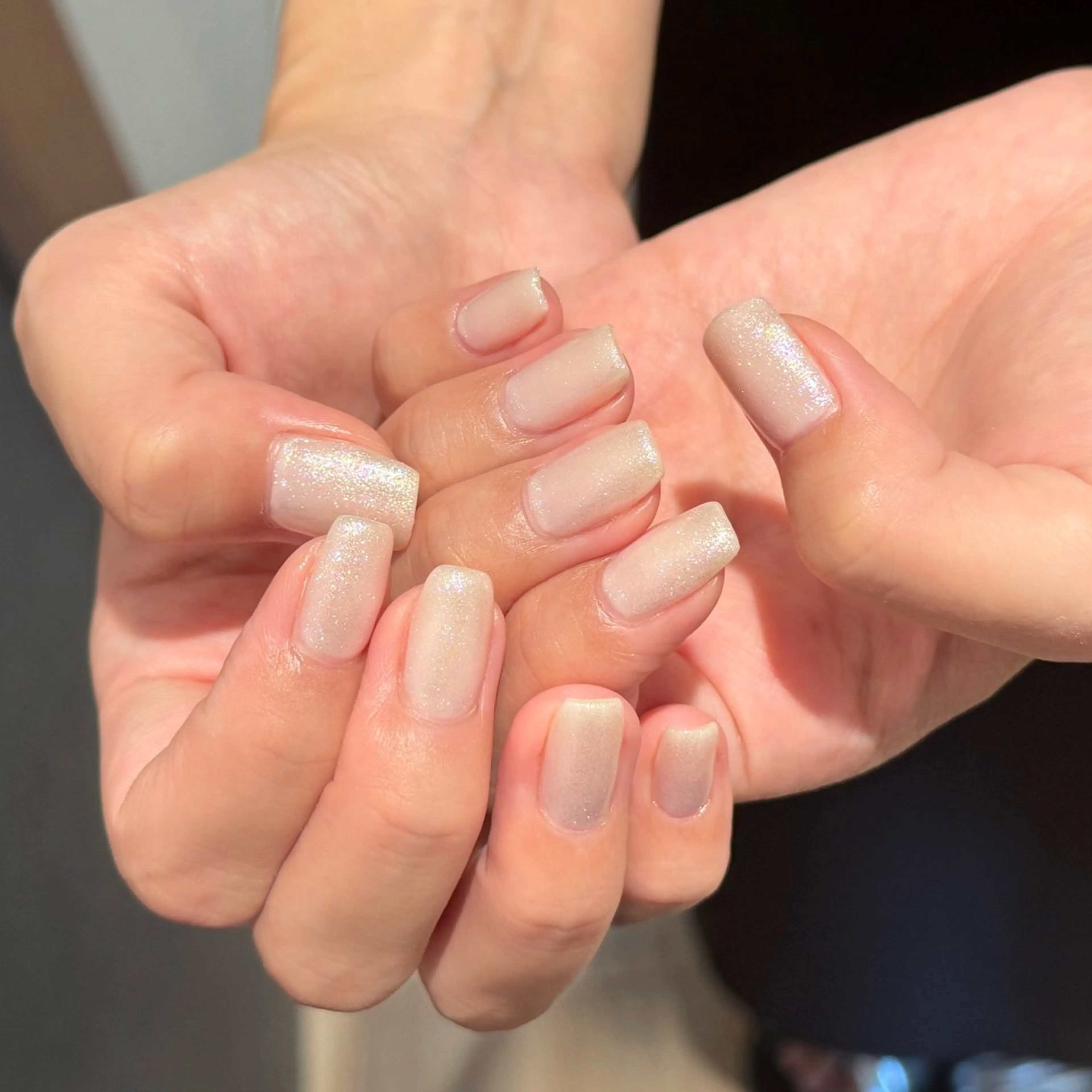 ネイル ラメ(グリッター) ホワイト HAIR&MAKE EARTH 浦添店所属・EARTH浦添店 村吉のネイルデザイン