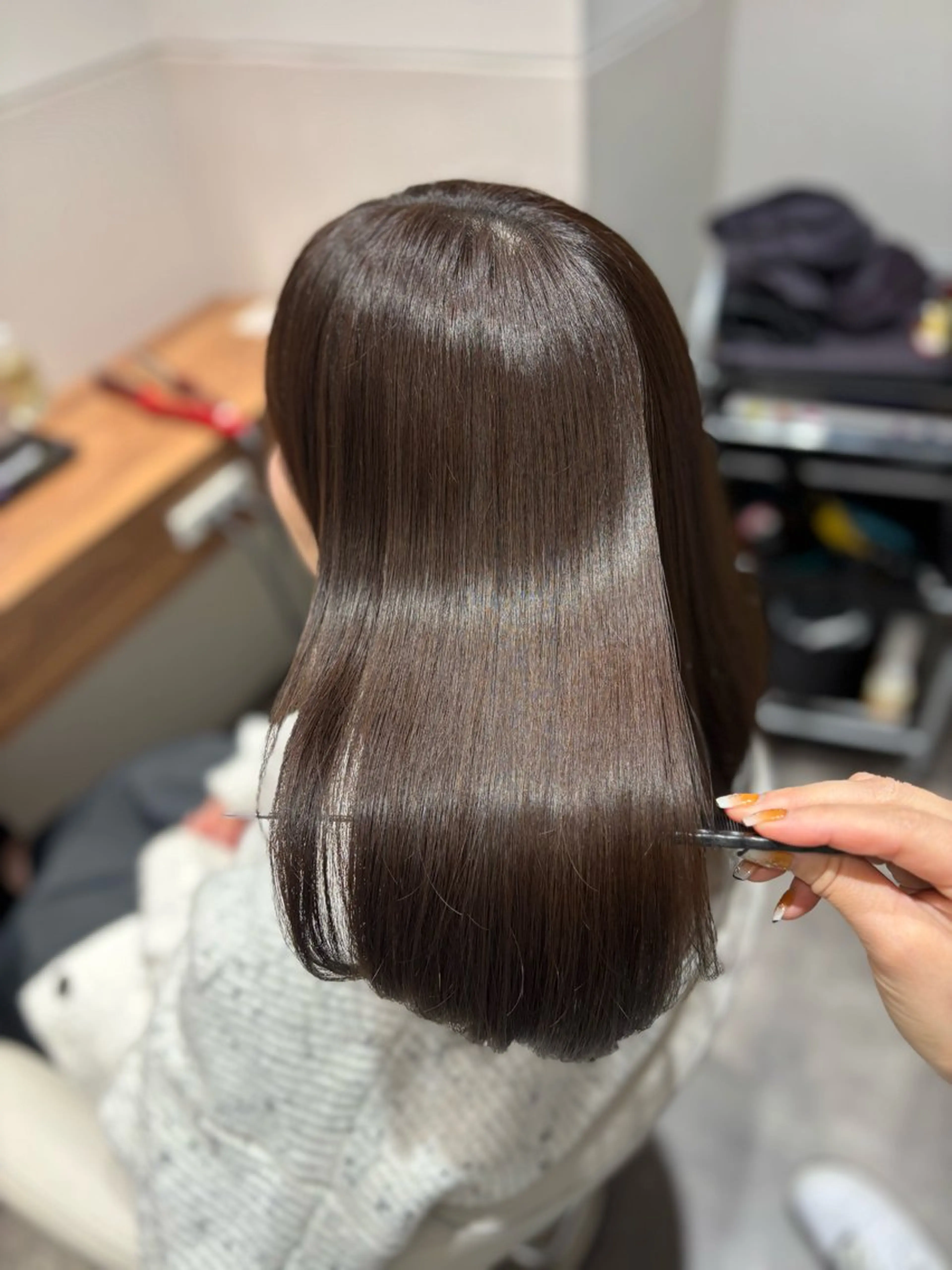 セミロング トリートメント 美髪ヘア 🤍erikaのヘアスタイル