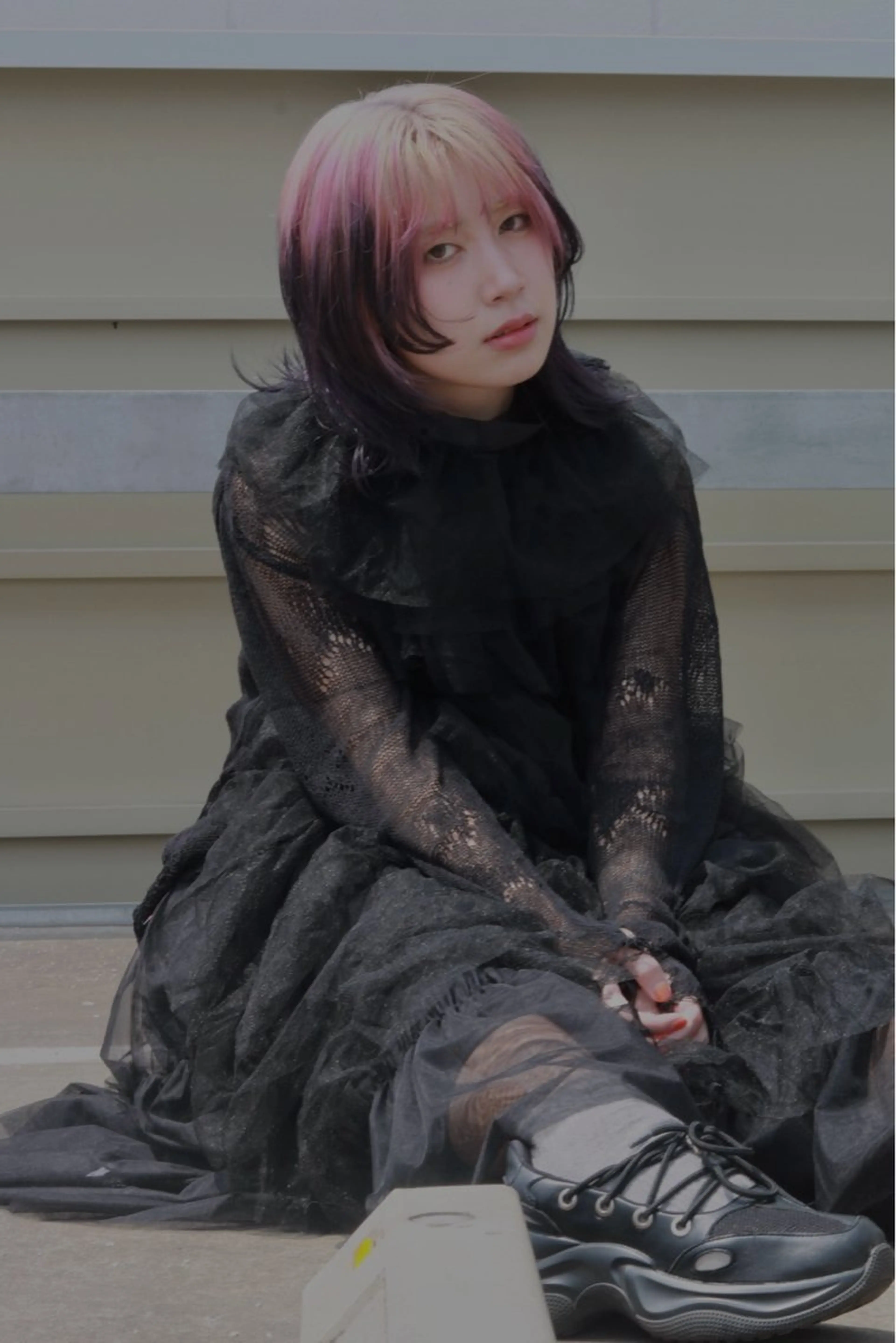 ミディアム カラー Yui. レイヤー/パーマのヘアスタイル