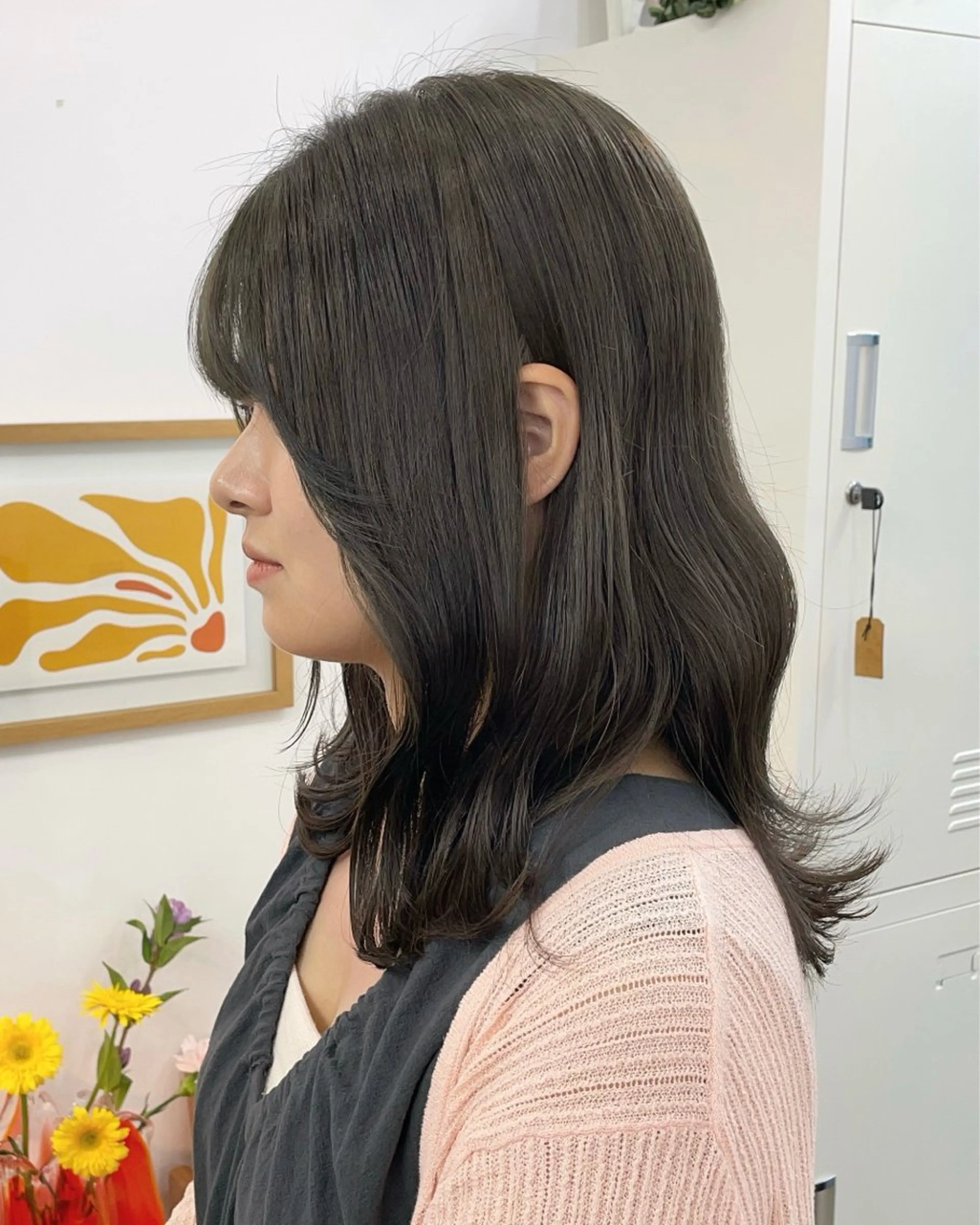 セミロング カット ヘアカラー ✨髪質改善✨原宿 えのもと　はなのヘアスタイル