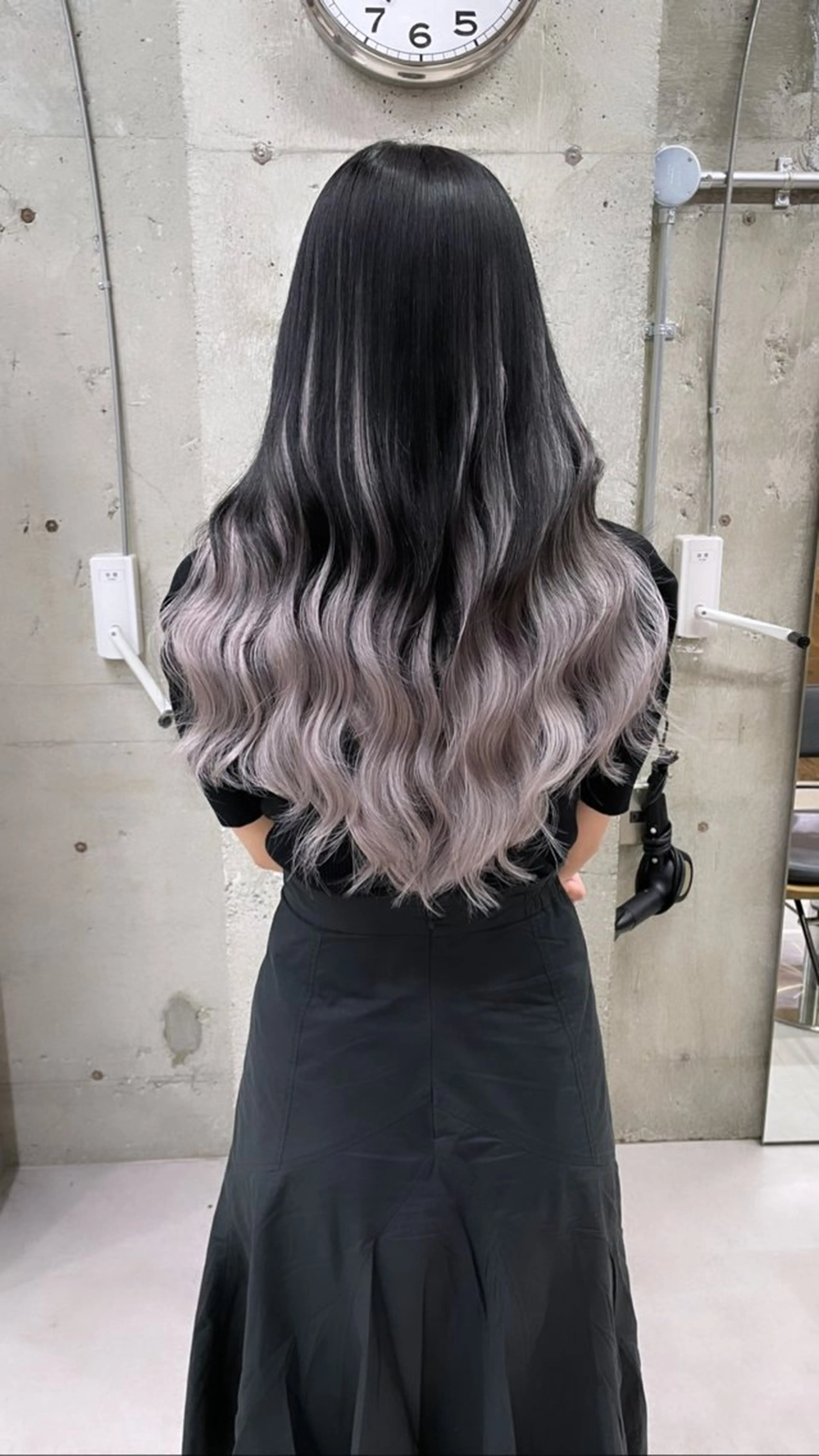 ロング カラー ヘアアレンジ ヘアカラー エクステ TATSUYA アートディレクターのヘアスタイル