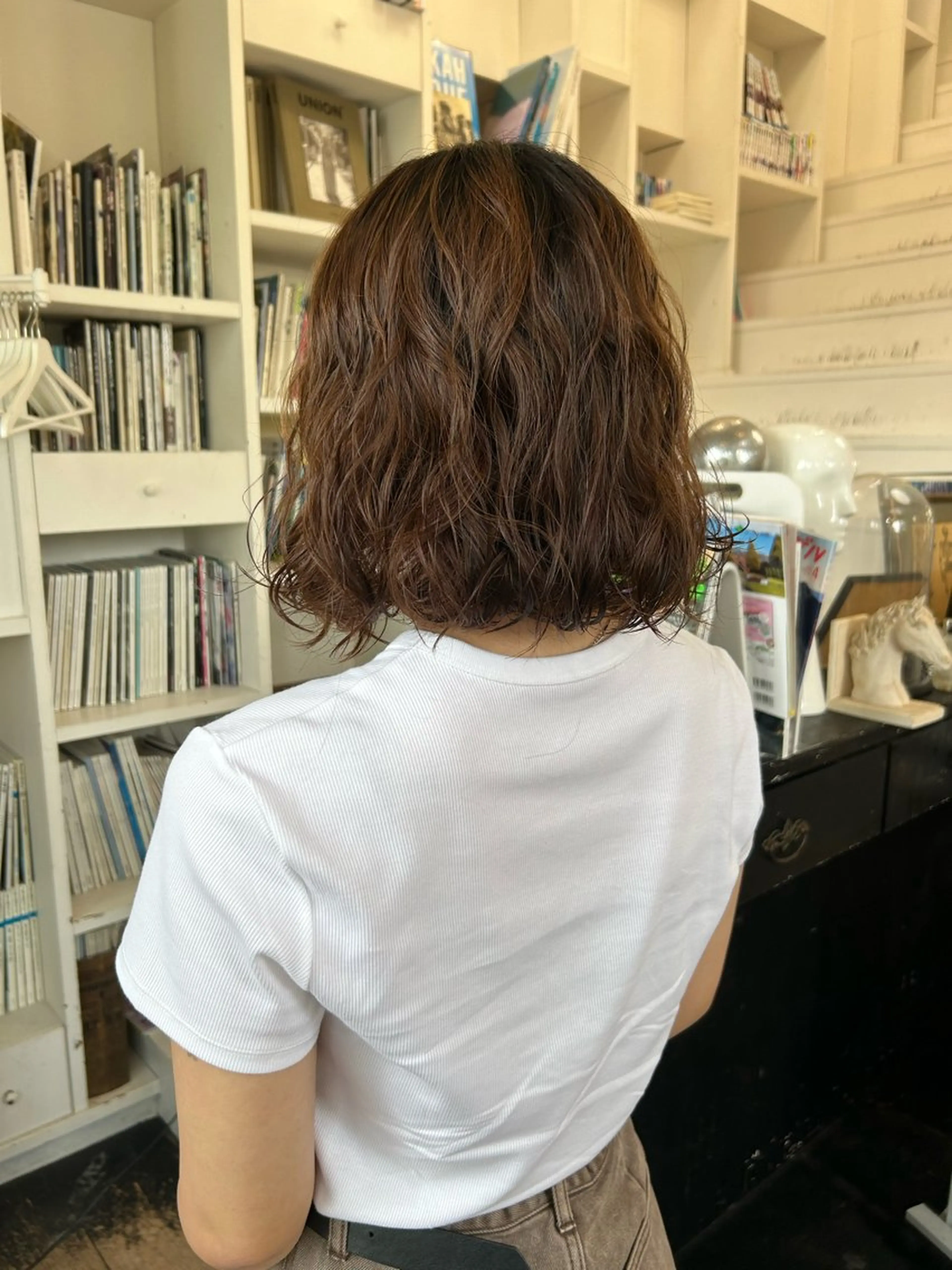 ミディアム パーマ パーマ RINKA 岡崎美容室のヘアスタイル