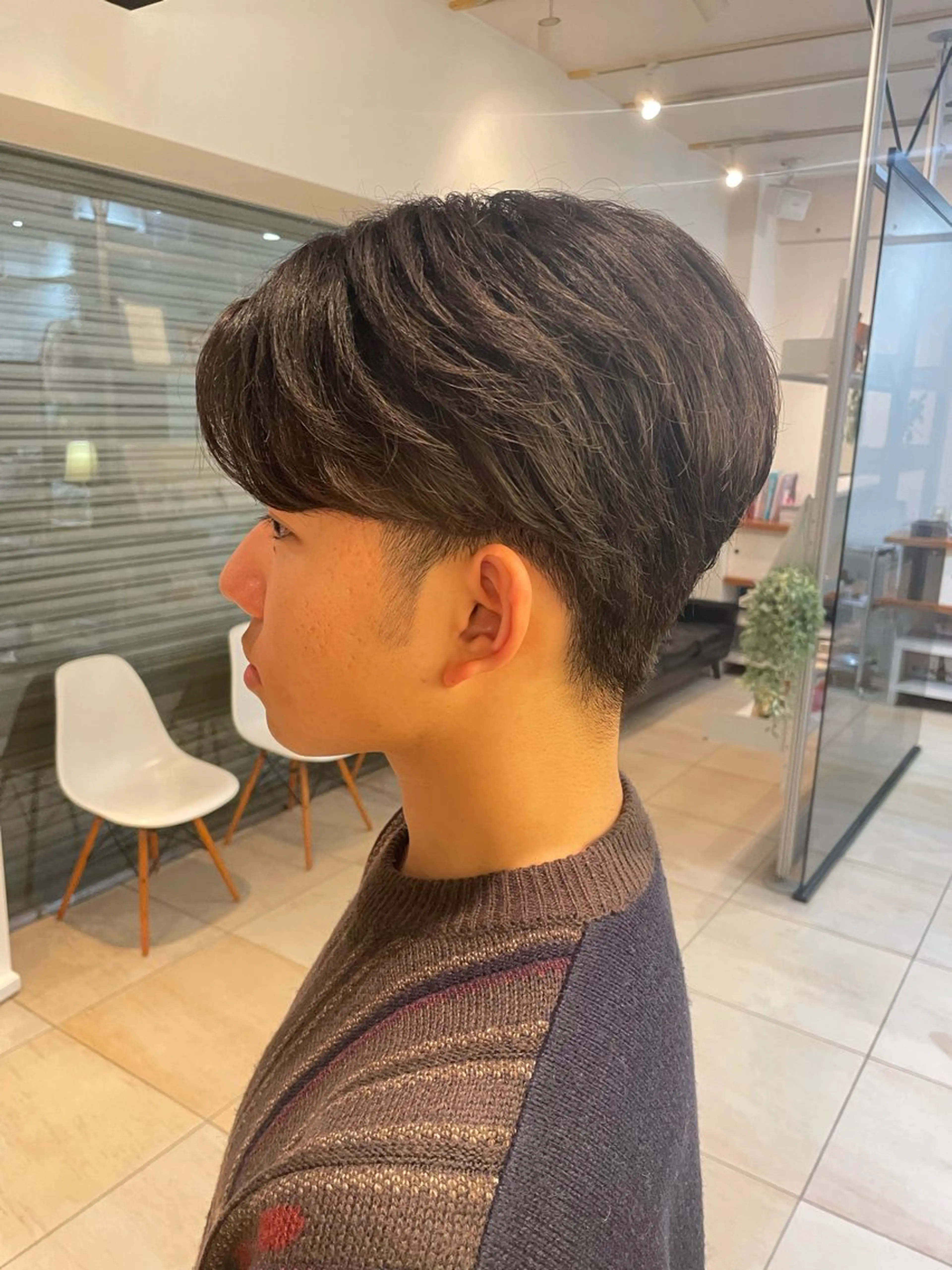 メンズ センターパート ツーブロック 刈り上げ すずな【レディース カットモデル募集中】のヘアスタイル