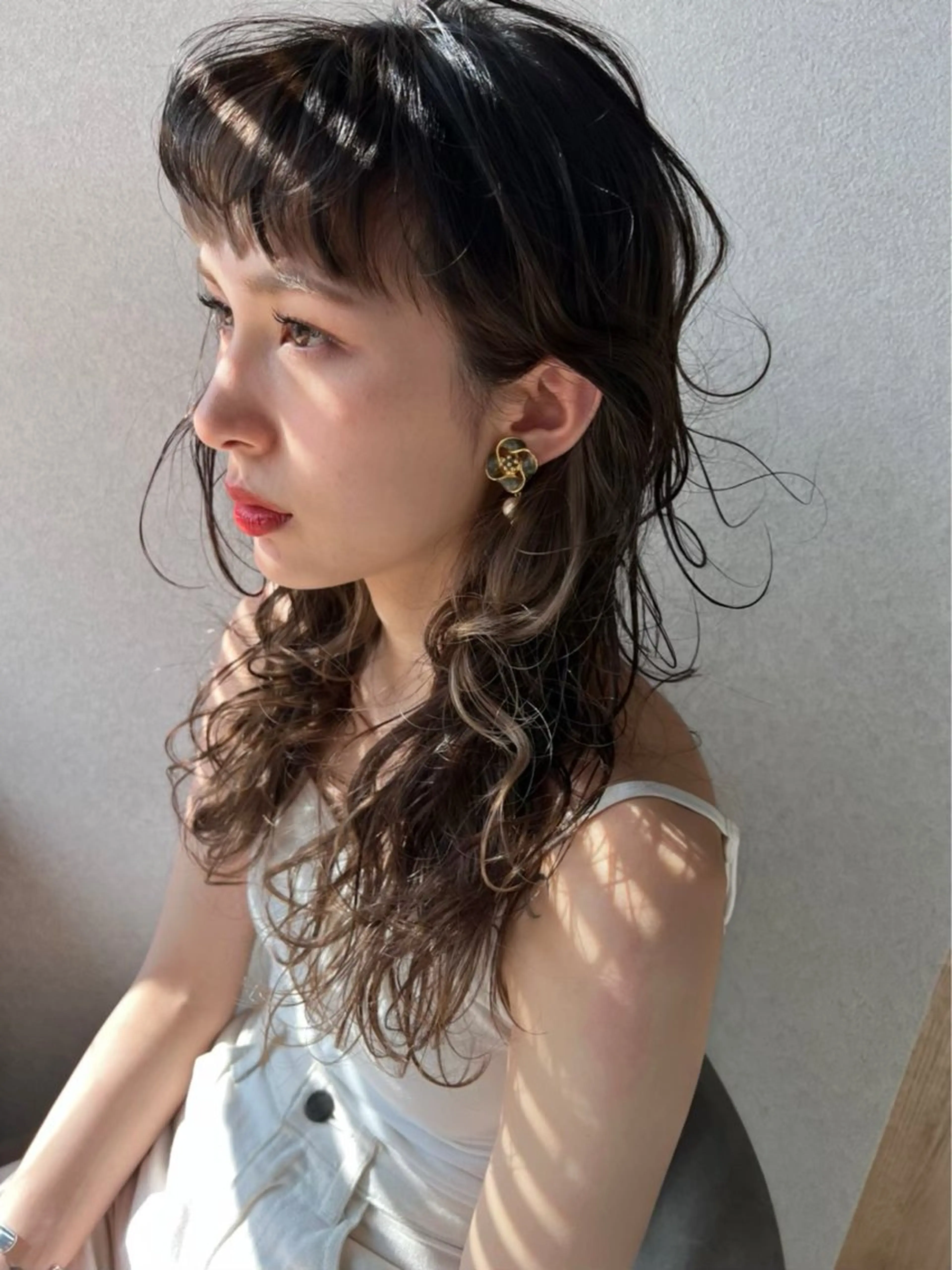 パーマ ニュアンスパーマ パーマ トリートメント 🫧艶感カラー/ あいり🤍のヘアスタイル