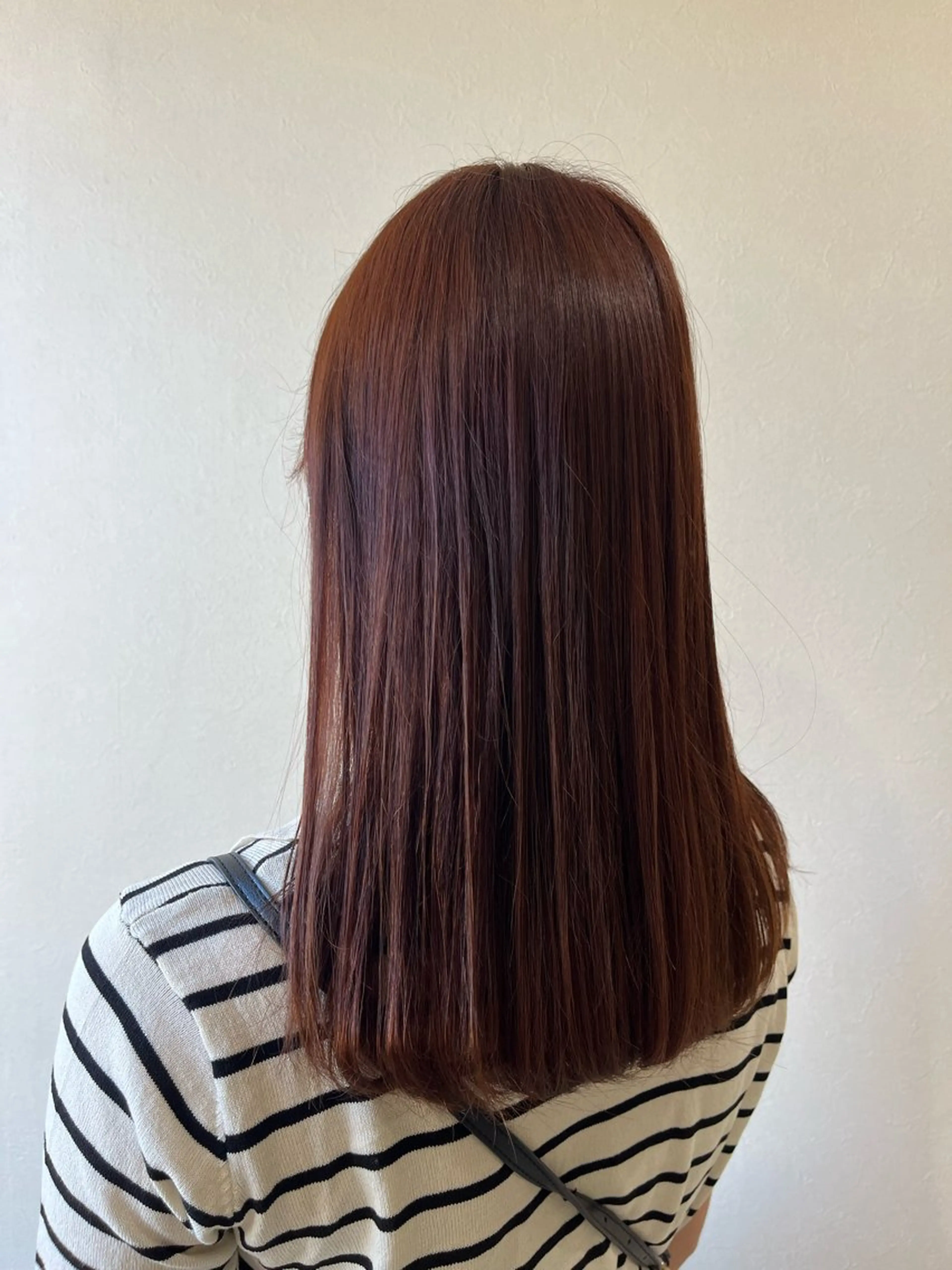 カラー 艶カラー/暗髪/韓国 /着付け/ムカワのヘアスタイル