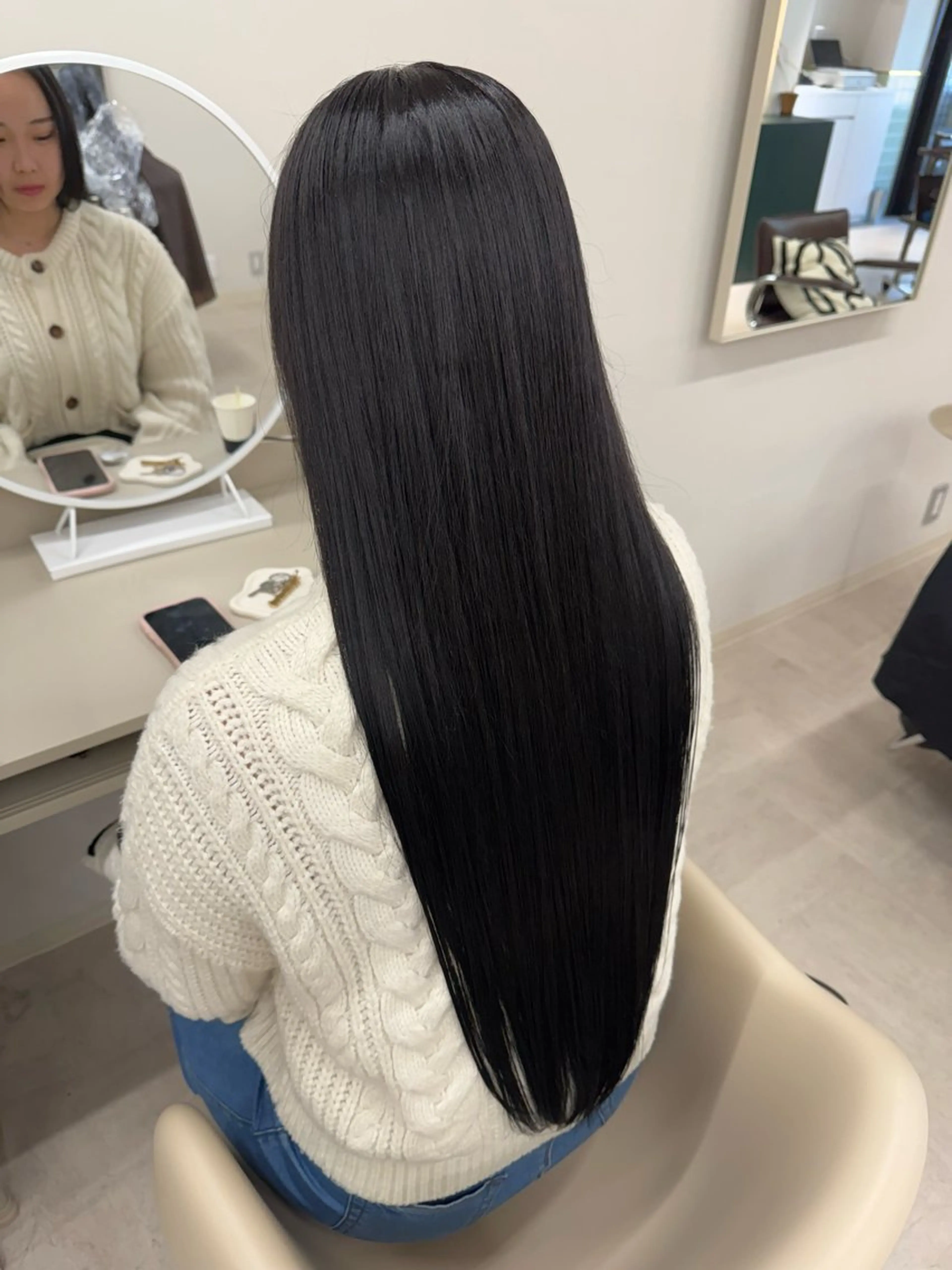 ロング カラー カット ヘアカラー トリートメント 🌻Reina／ ブリーチ／縮毛矯正のヘアスタイル