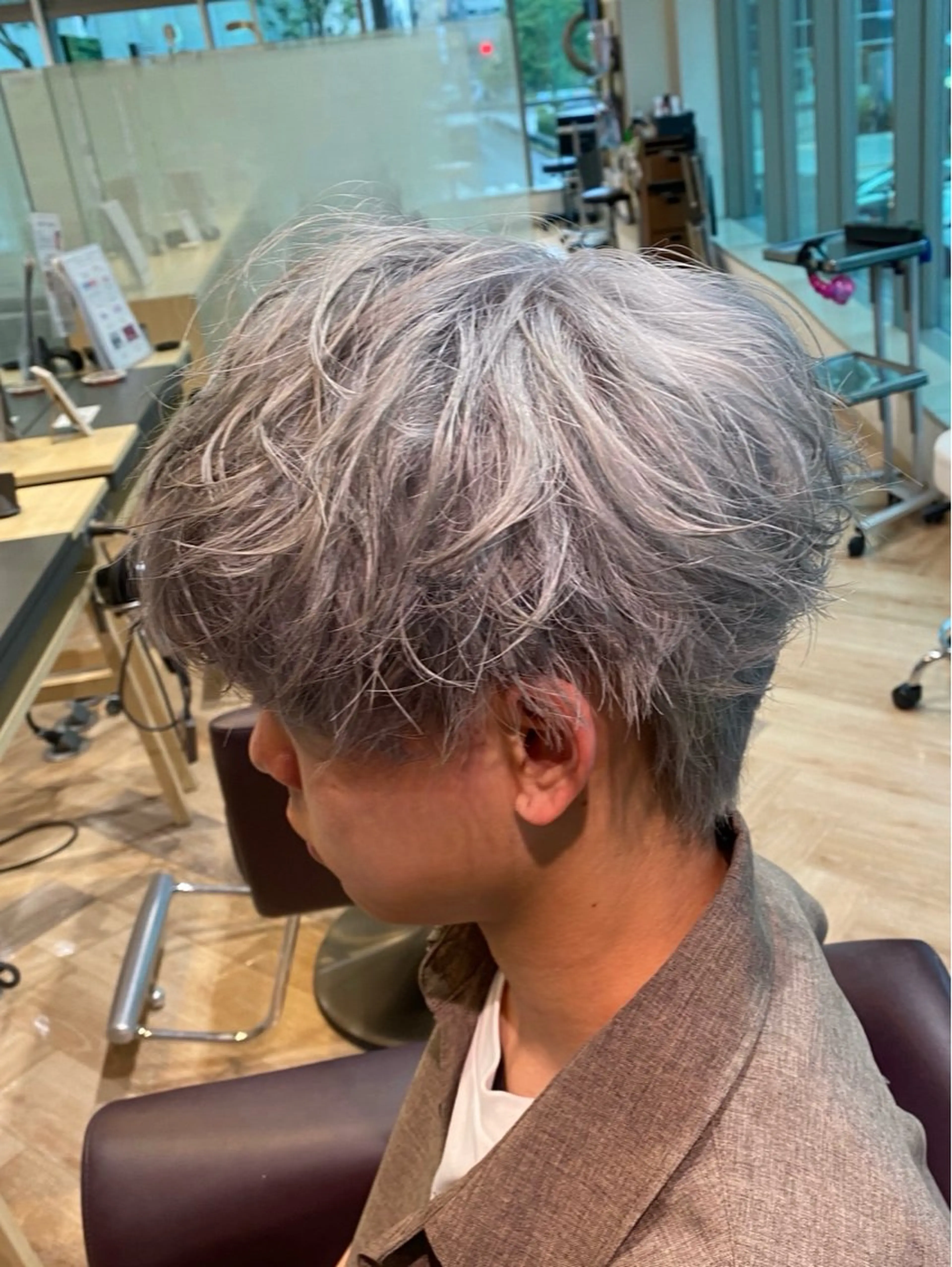 メンズ メンズ特化/フェザー /パーマ/伊勢元のヘアスタイル