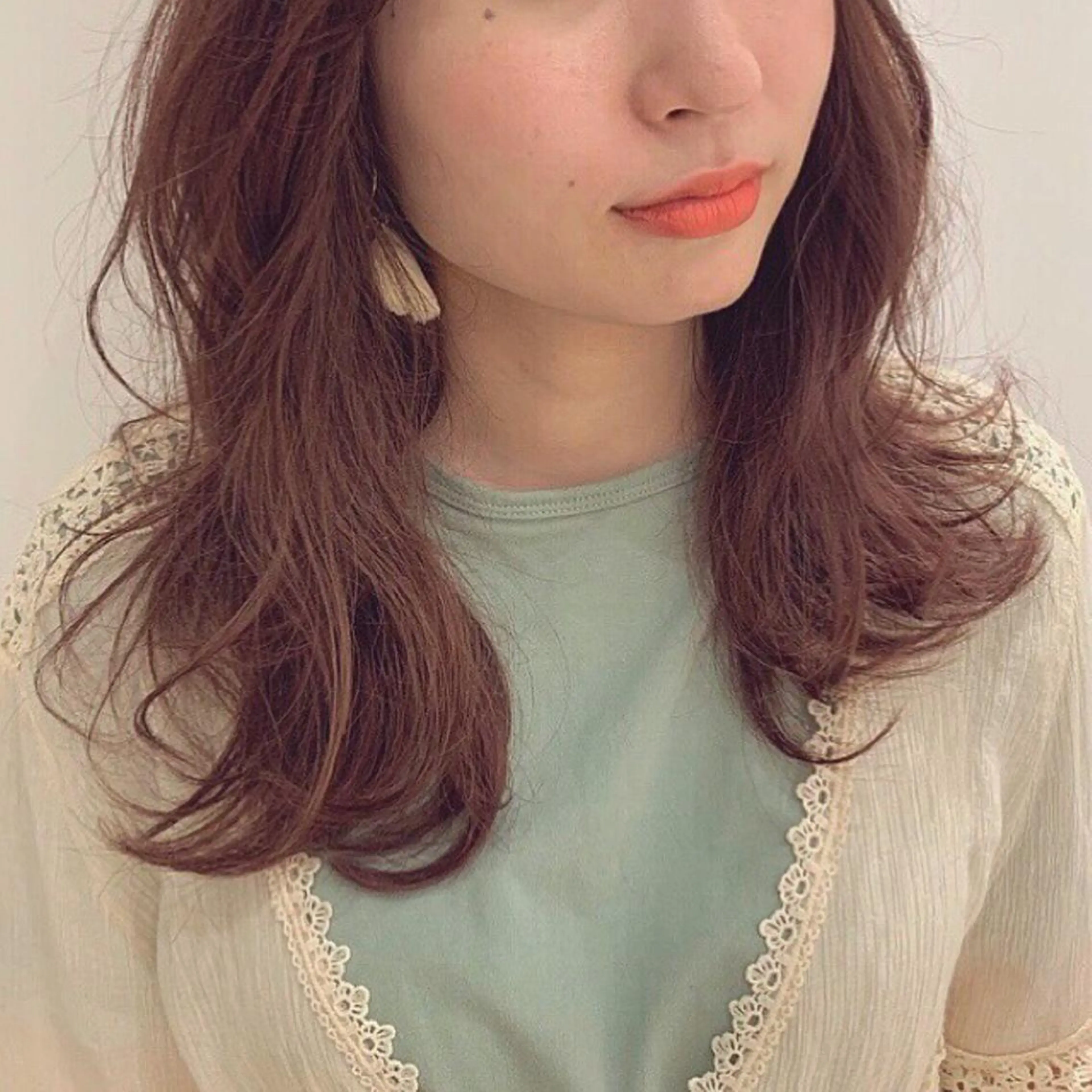 ミディアム レイヤーカット 愛されヘア/ 暖色カラー/まいこのヘアスタイル