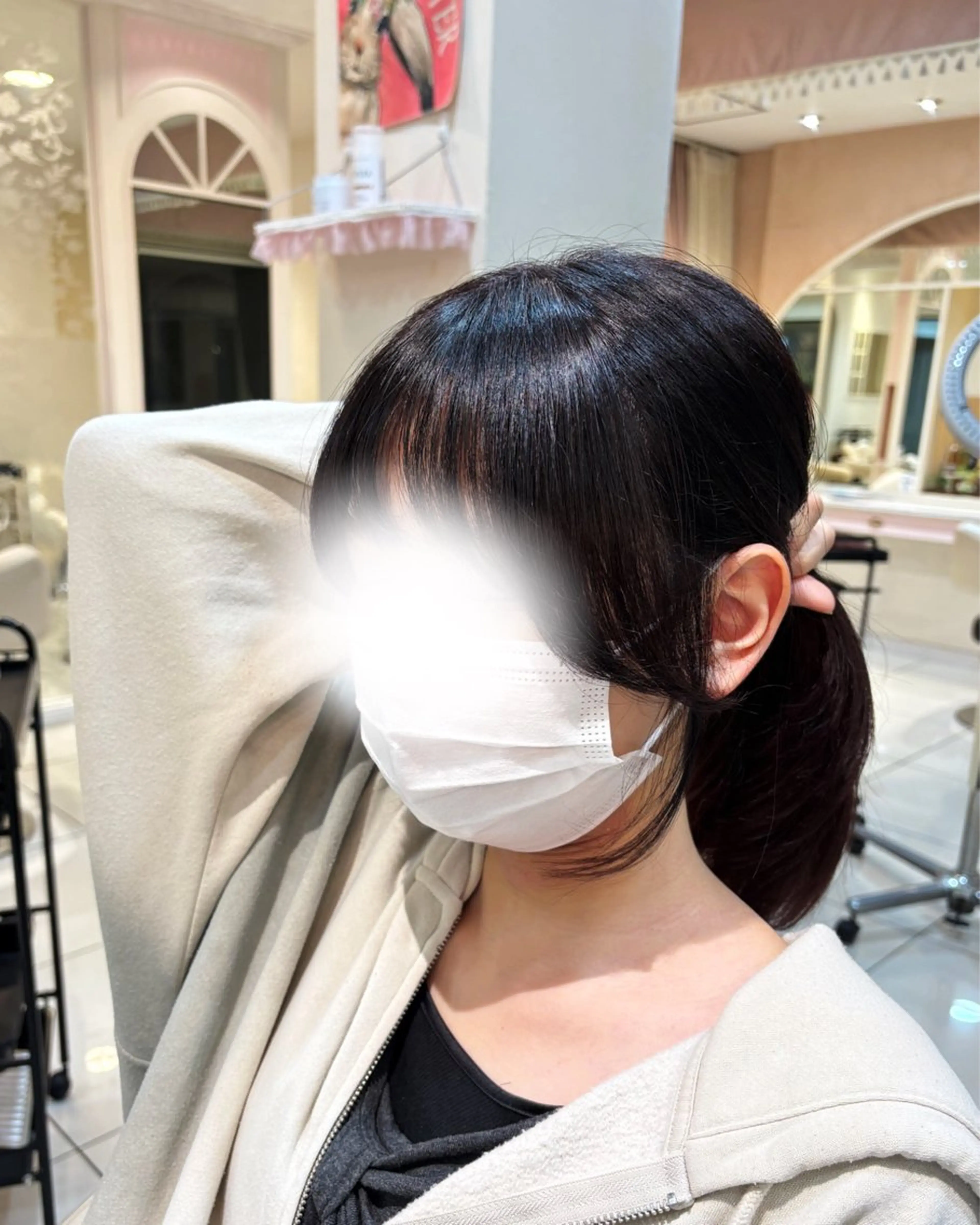 ロング くびれヘア 顔まわりレイヤー 顔周りカット レイヤーカット サイドバング カット 高橋 佑のヘアスタイル