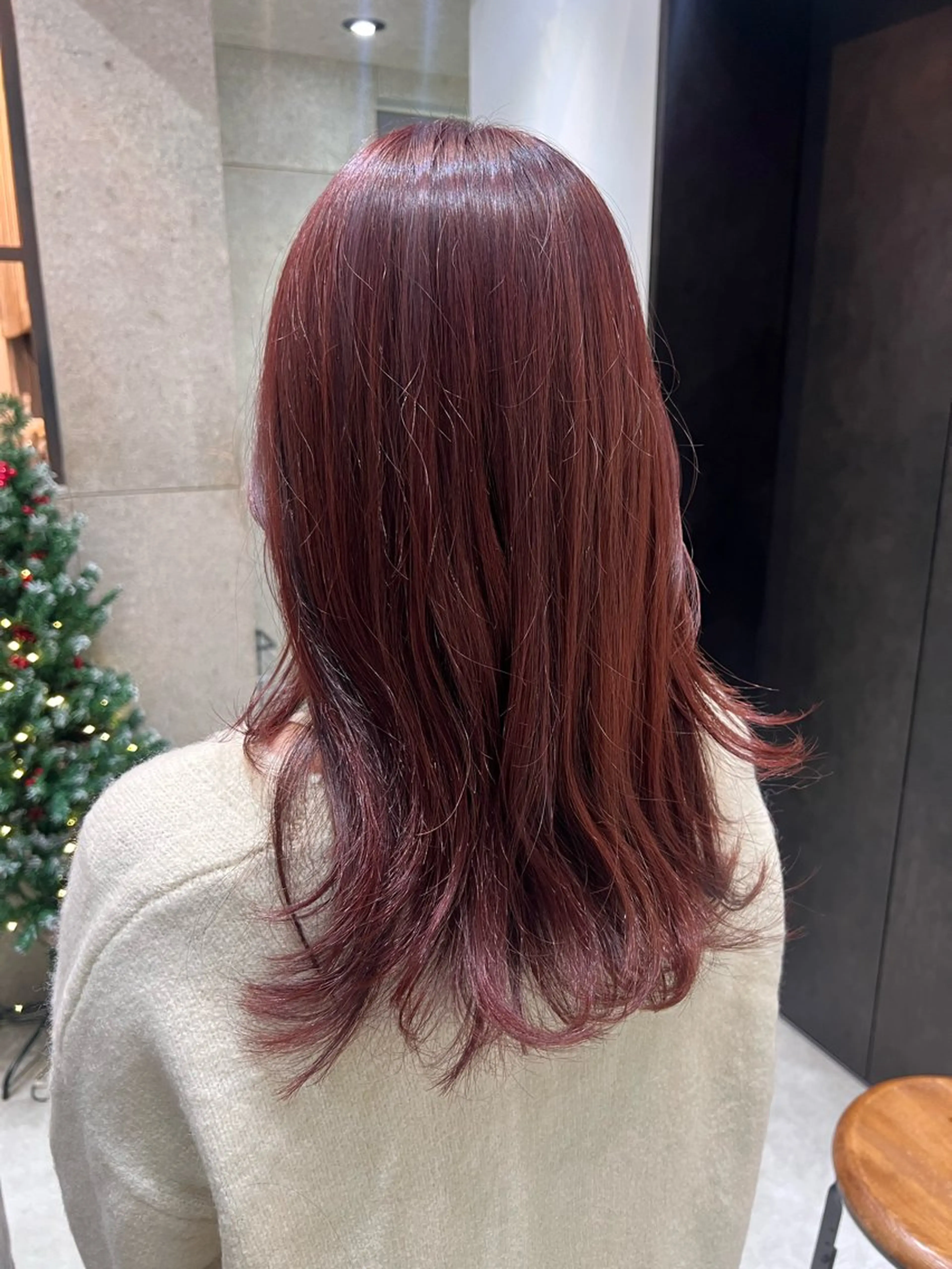 セミロング カラー ボルドーカラー カット ヘアカラー トリートメント 🌿ニュアンス/髪質 改善🌿Fukudaのヘアスタイル