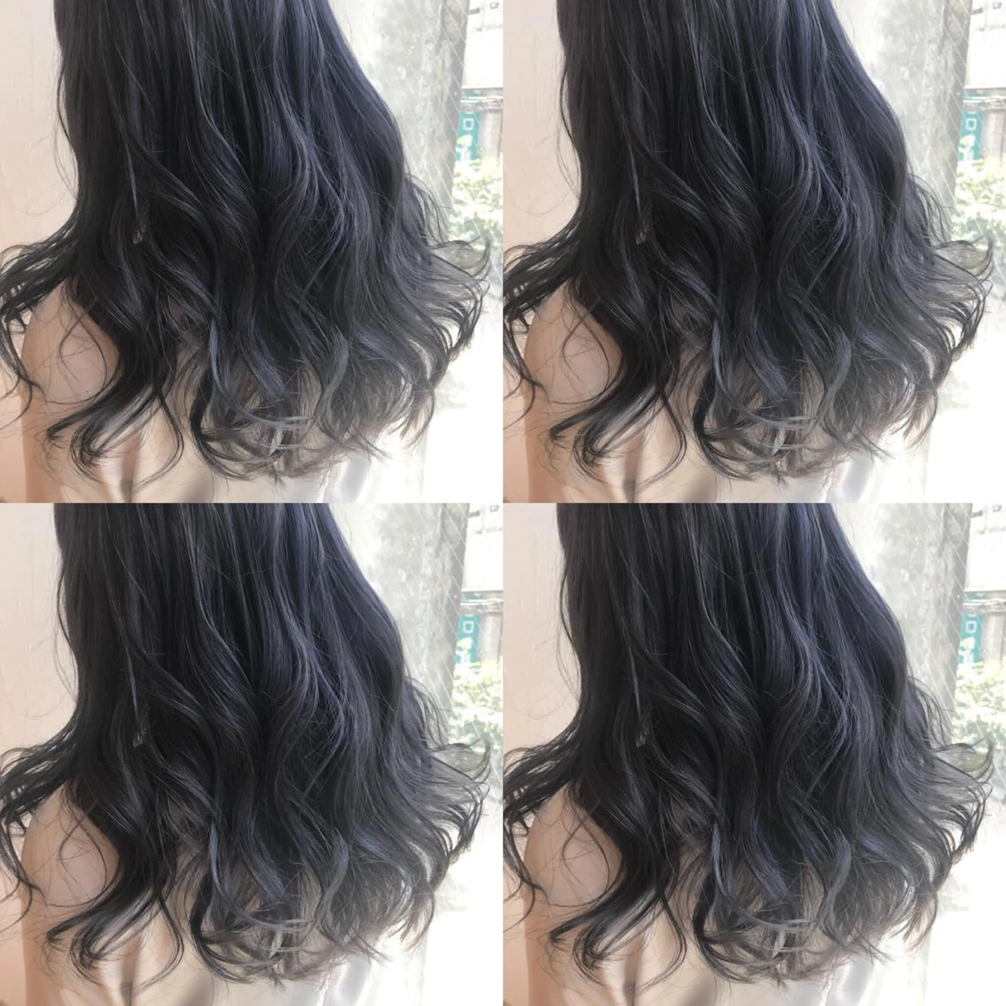 セミロング カラー ネイビーカラー chic.🍋 Kirariのヘアスタイル