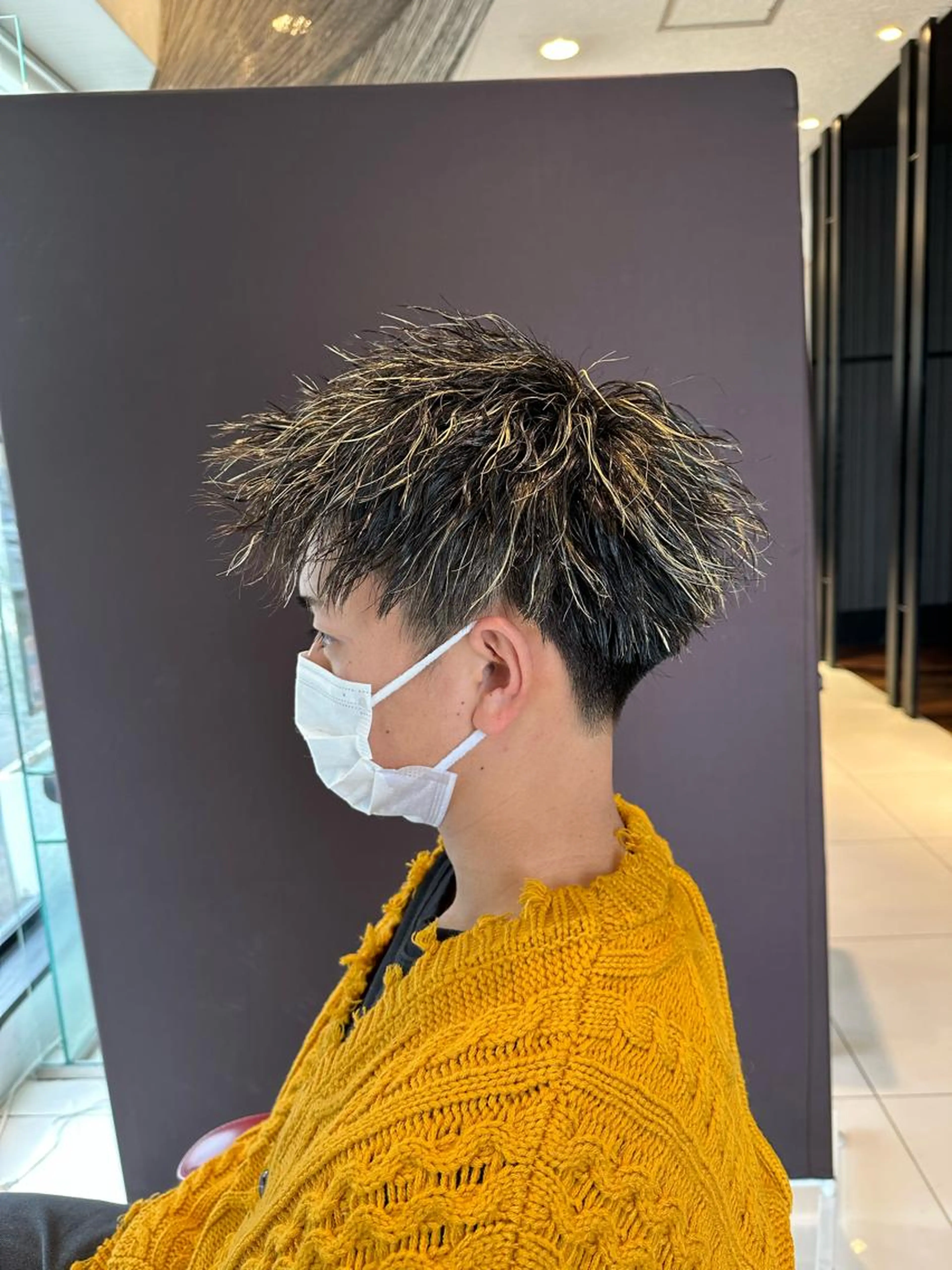 メンズカット＋ヘアカラーの写真