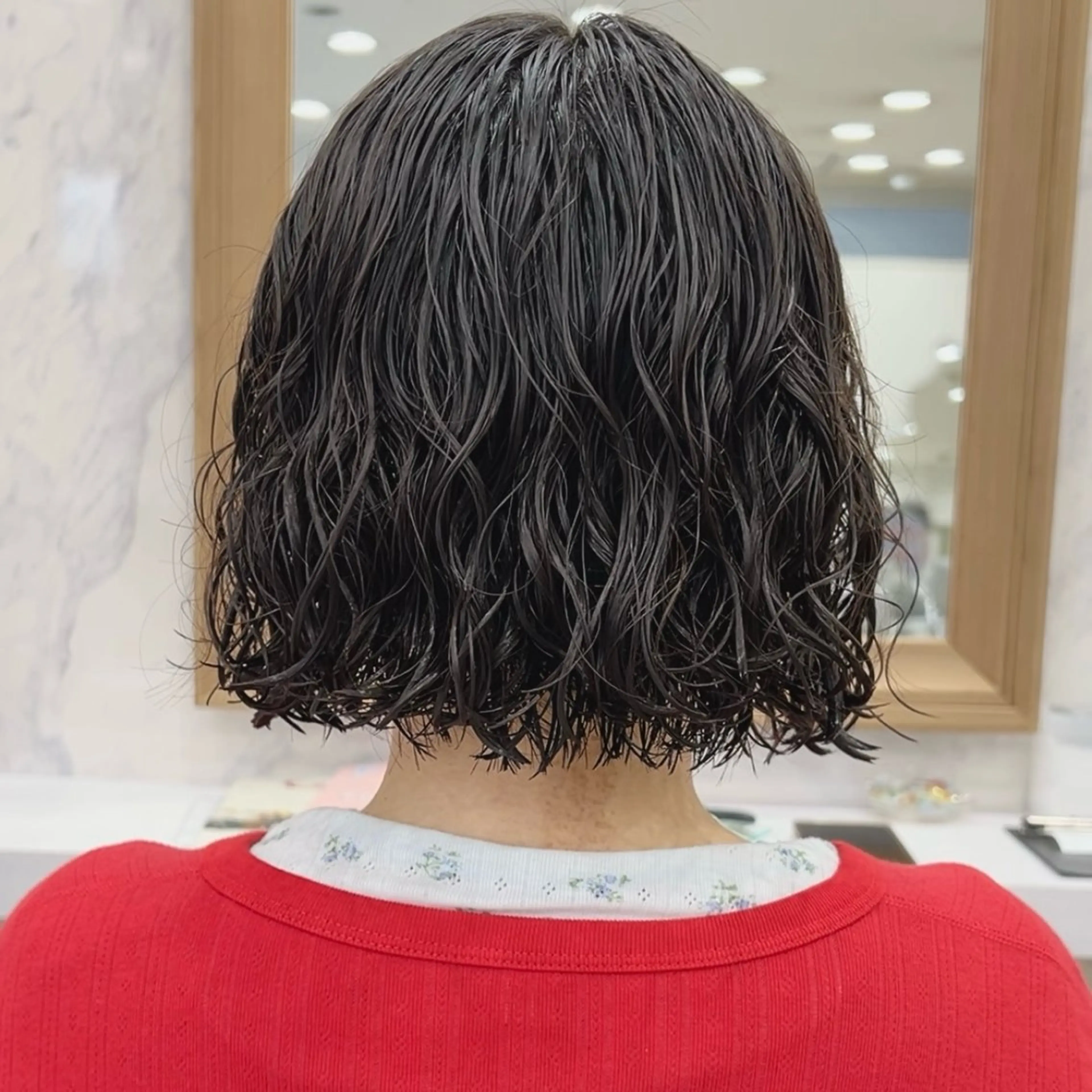 ショート パーマ カット パーマ トリートメント 海/ボブ /パーマのヘアスタイル