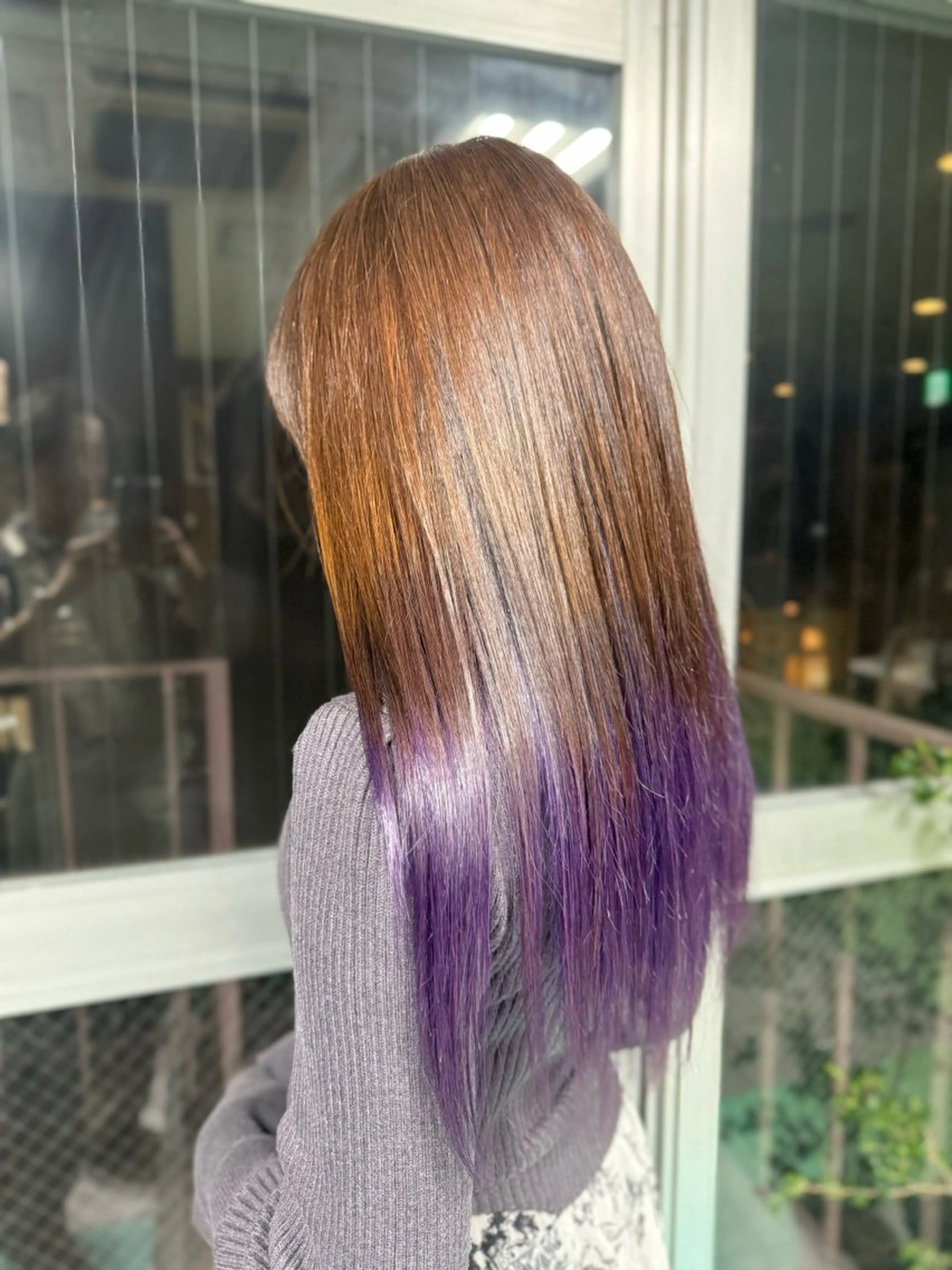 セミロング カラー ラベンダーカラー ツートーンカラー ヘアカラー Viage （ビアージュ）のヘアスタイル