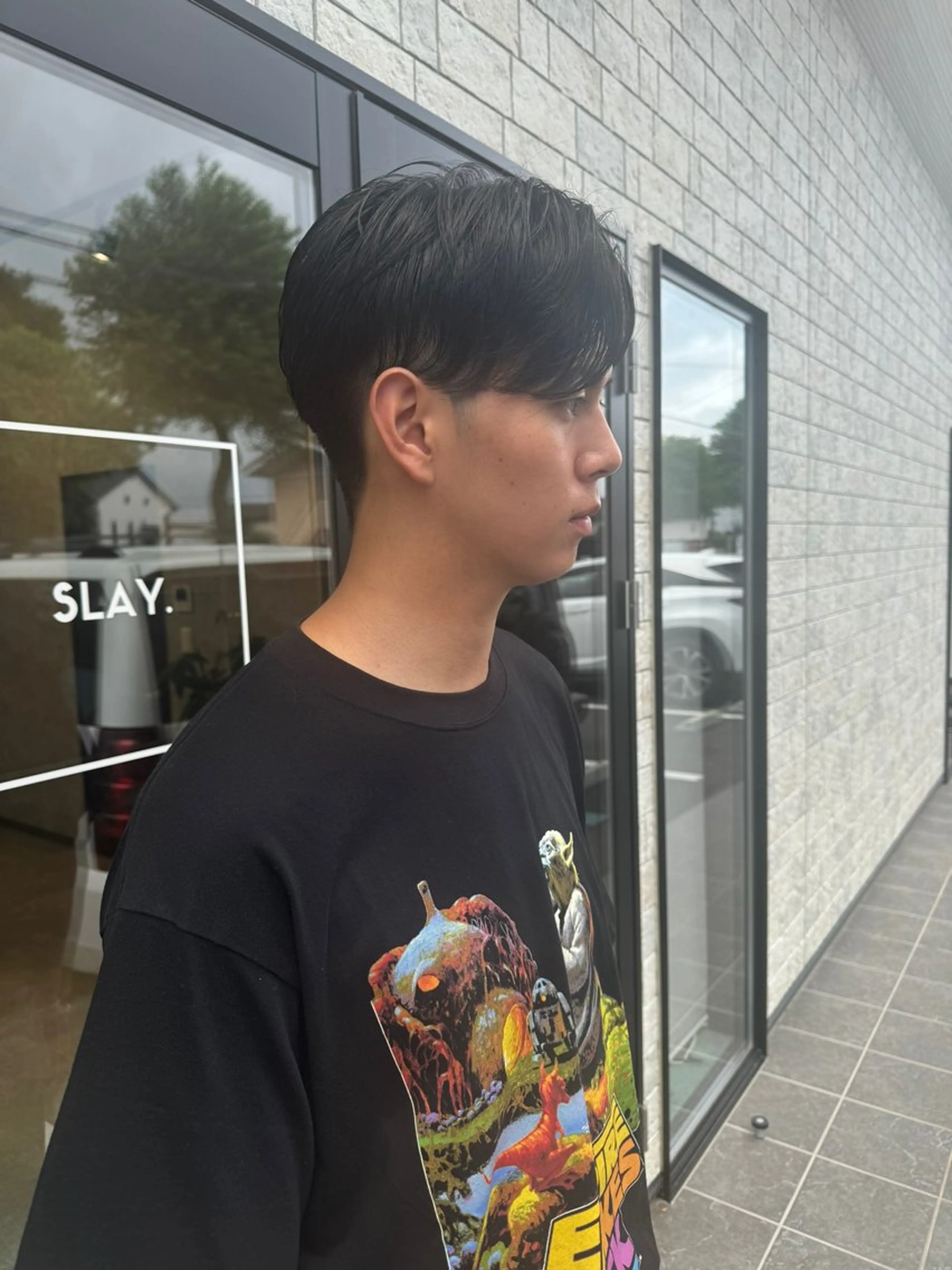 ショート パーマ ニュアンスパーマ カット パーマ SLAY.所属・早川 裕太のヘアスタイル