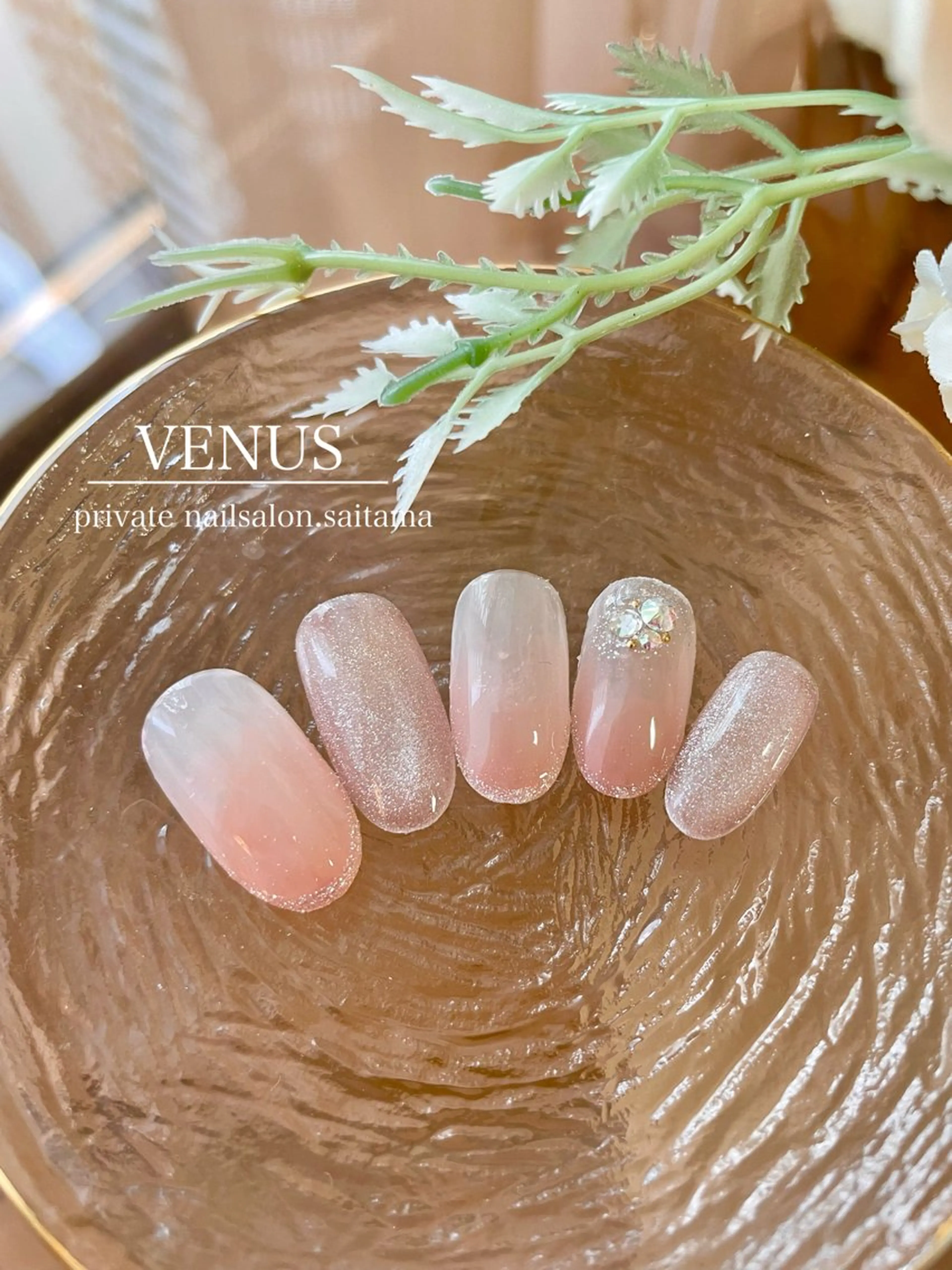 ネイル グラデーション ラメ(グリッター) マグネットネイル ワンカラーネイル nailsalon VENUSのネイルデザイン