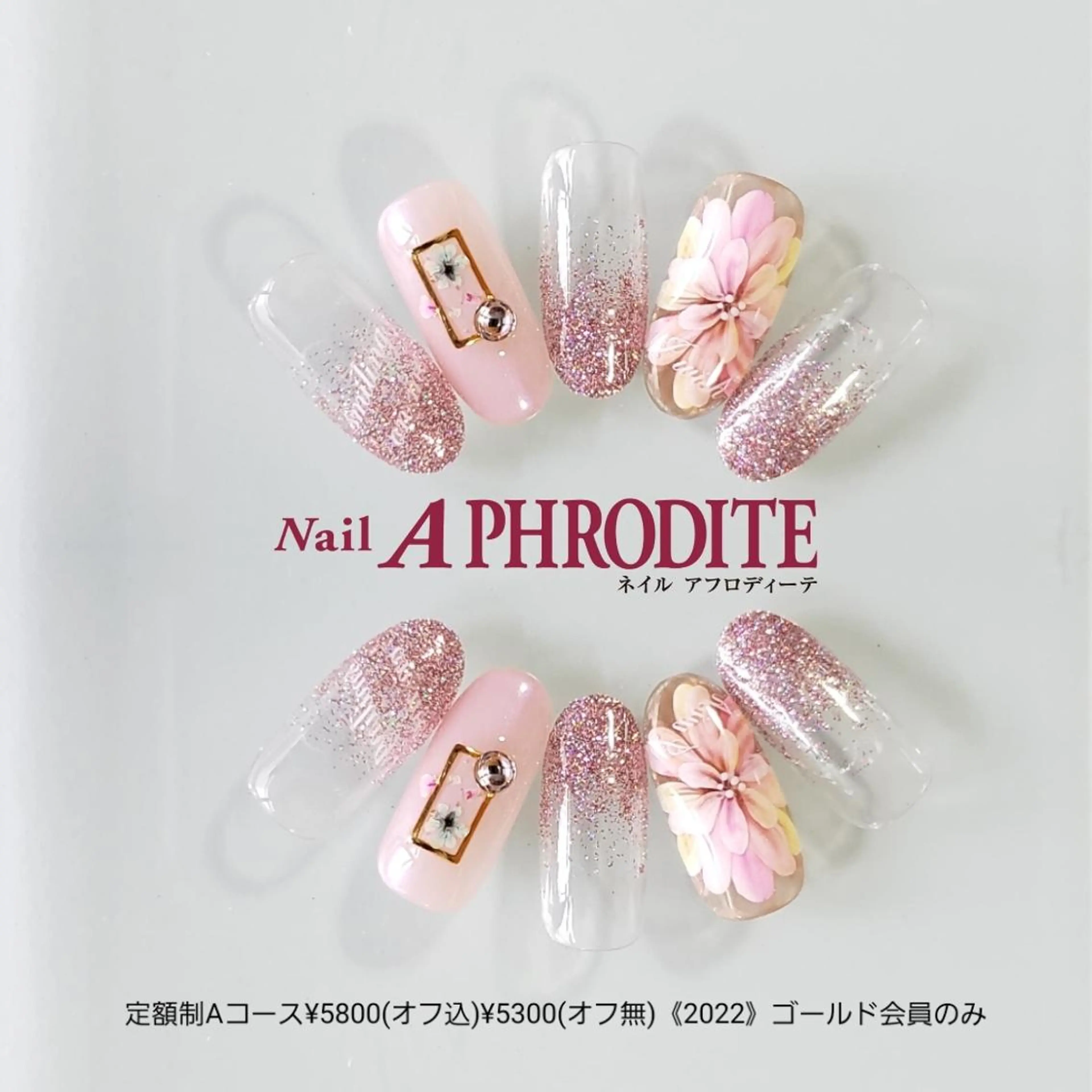 ネイル アートネイル ジェルネイル 持ち込み ソフトジェル ハンドネイル Nail Aphroditeのネイルデザイン