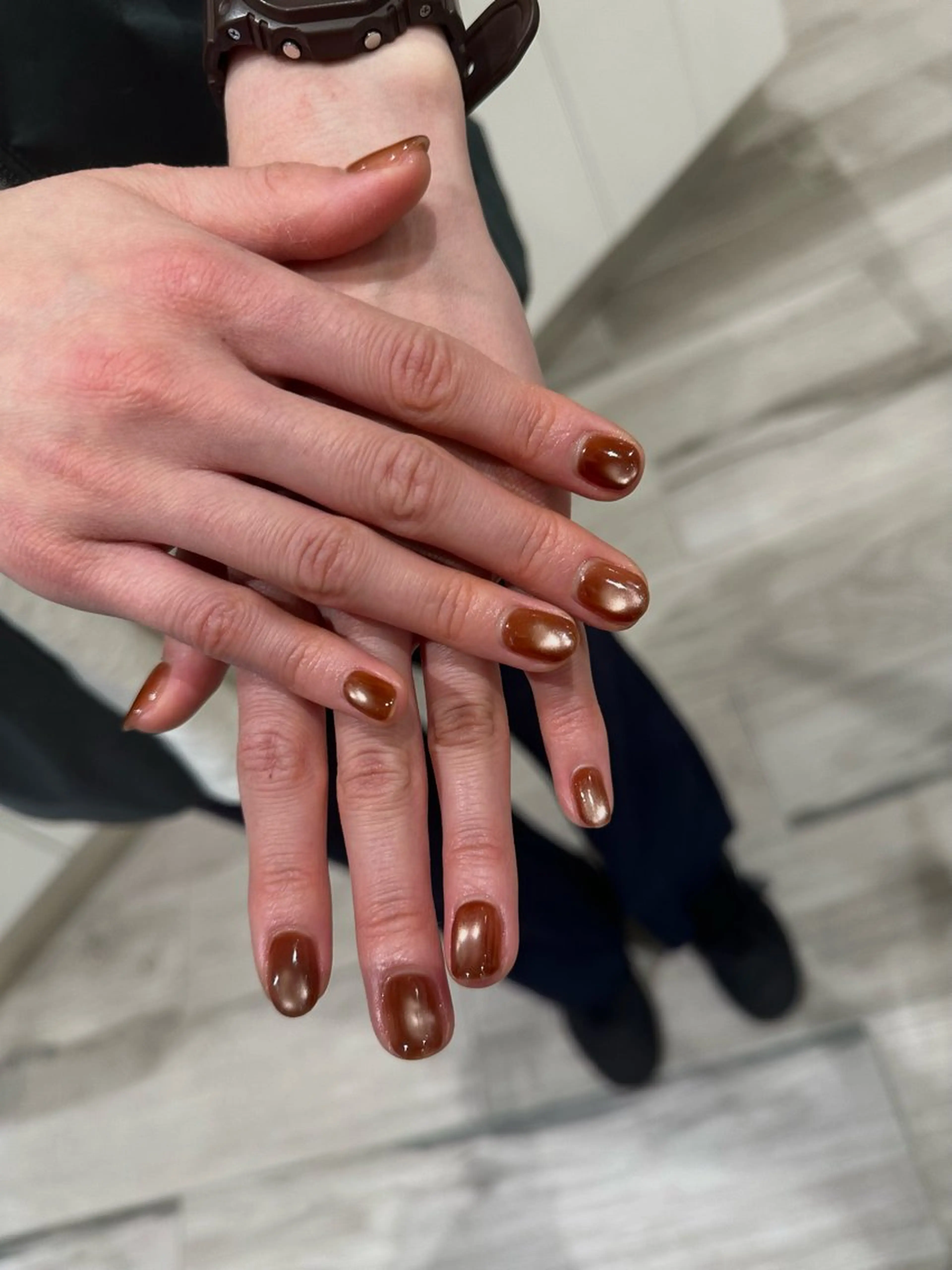 ネイル マグネットネイル 冬ネイル ハンドネイル misa /nailistのネイルデザイン