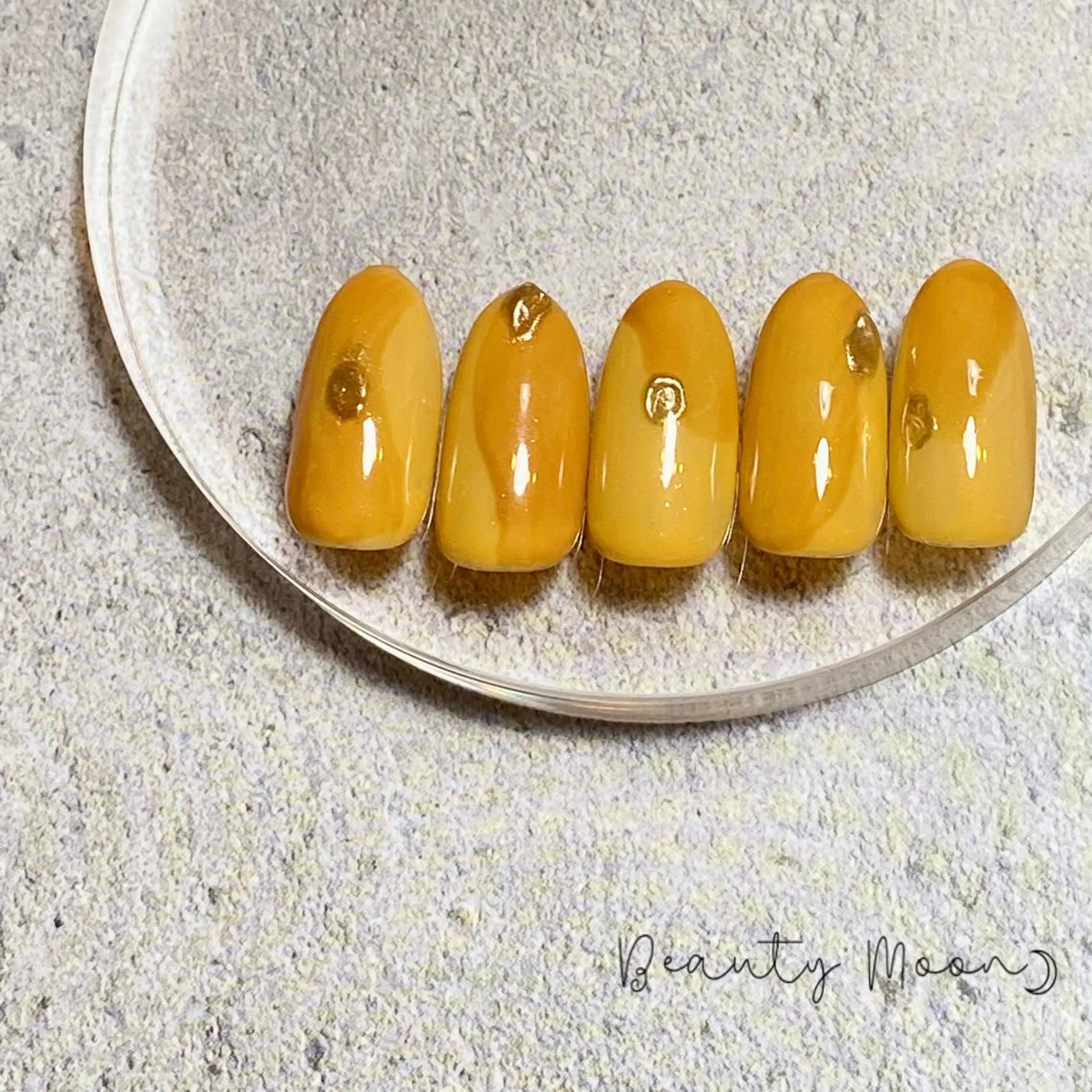 ネイル アートネイル ハート ラメ(グリッター) ミラーネイル beauty ☪︎moonのネイルデザイン