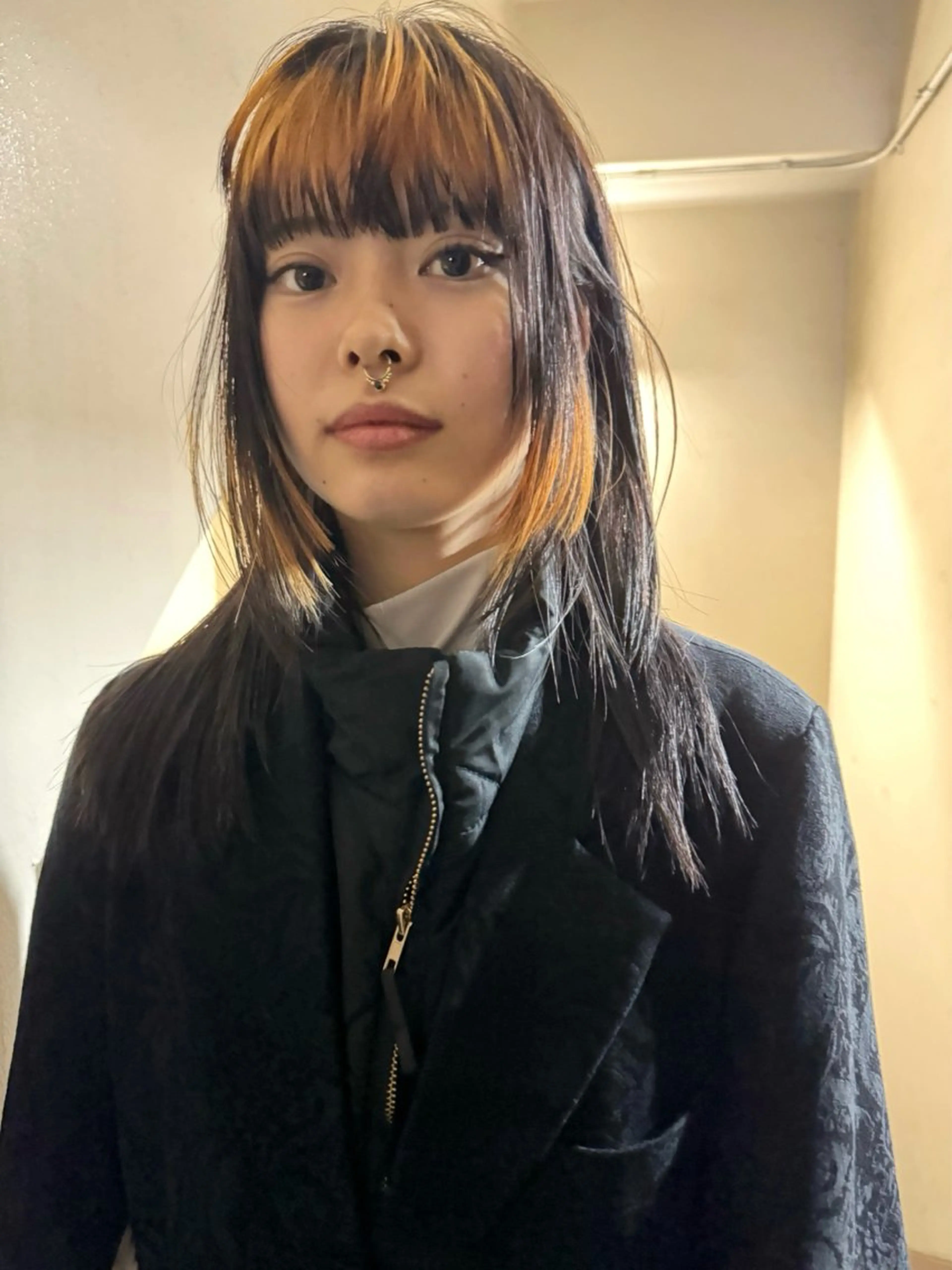 ミディアム カラー ヘアアレンジ 丸山渉/表参道 レイヤーボブのヘアスタイル