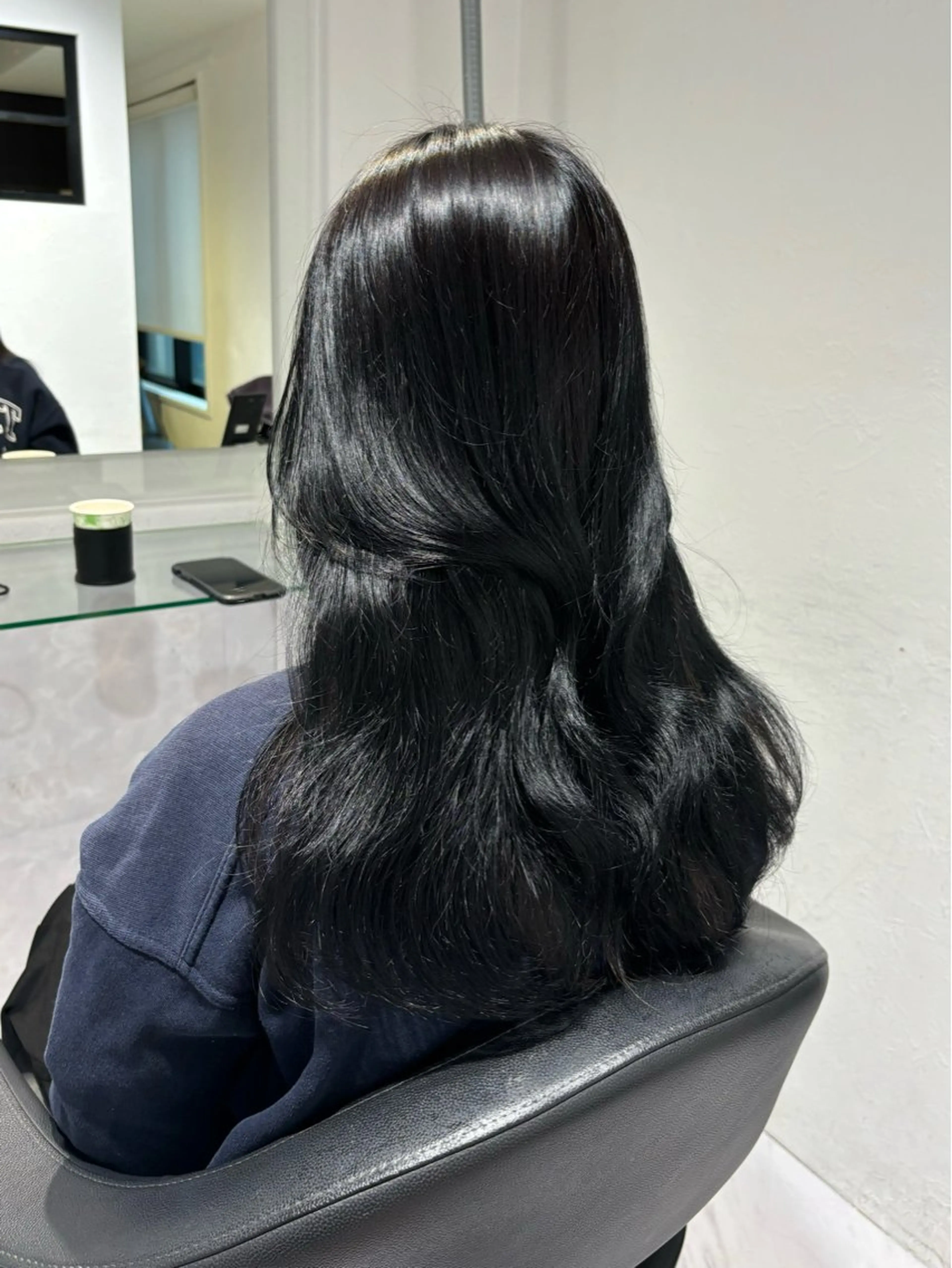 ロング カラー カット ヘアカラー トリートメント ヘッドスパ ヘアセット 表参道♡暗髪♡ 艶カラー♡アユミのヘアスタイル