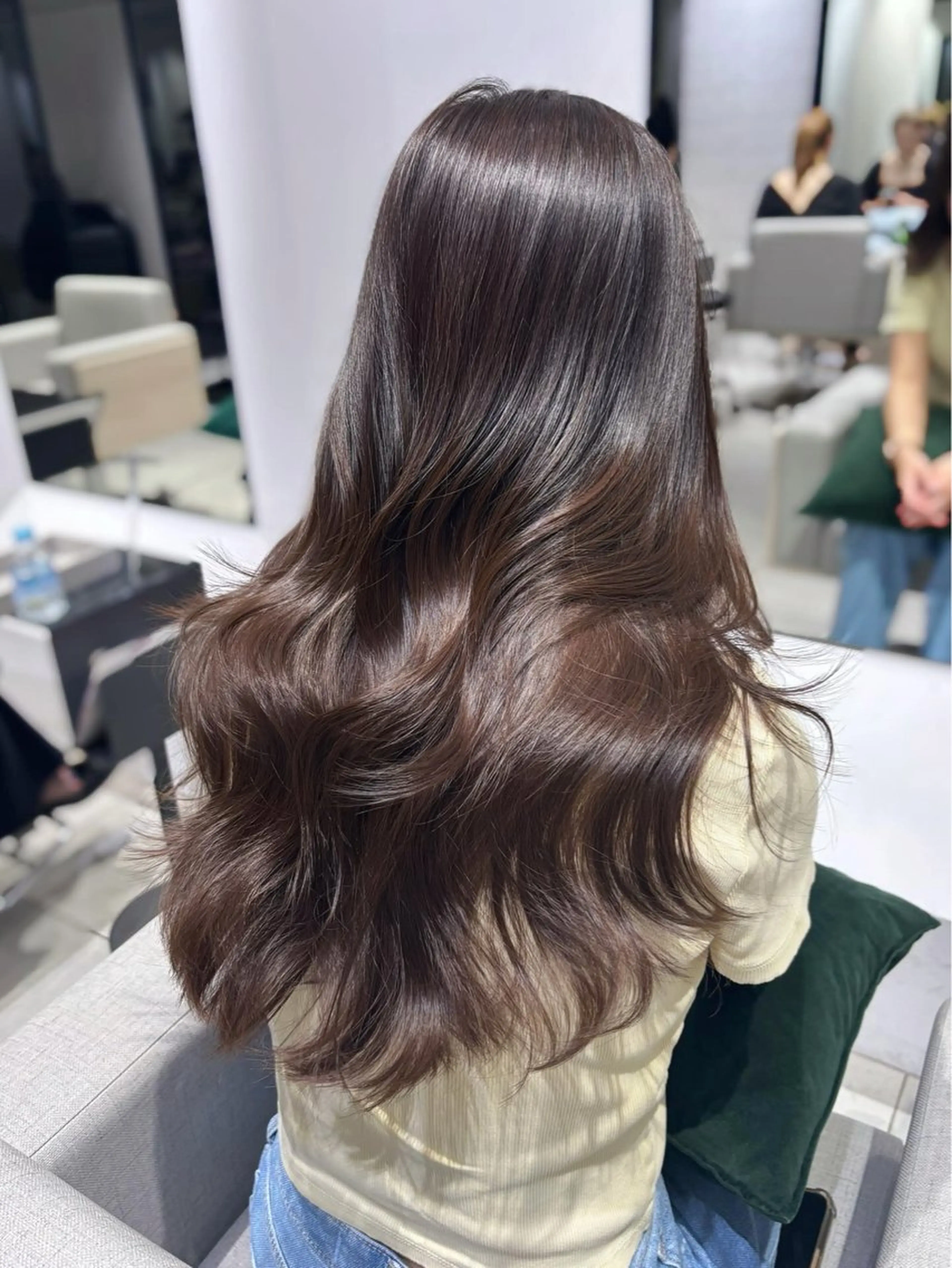 ロング カラー 韓国風ヘア レイヤーカット カット ヘアカラー トリートメント 銀座/韓国レイヤー/ 艶カラー🍓原田侑依のヘアスタイル